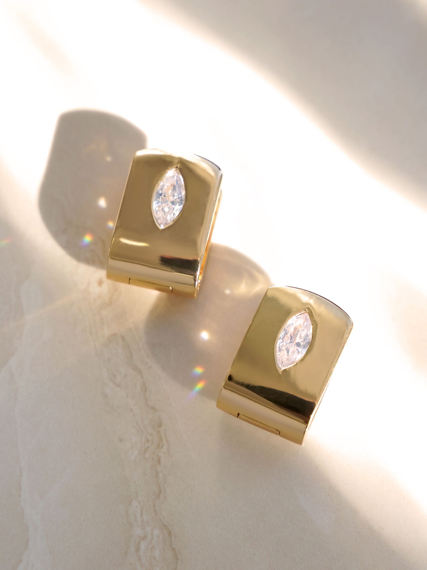 Marquise Crystal Huggies