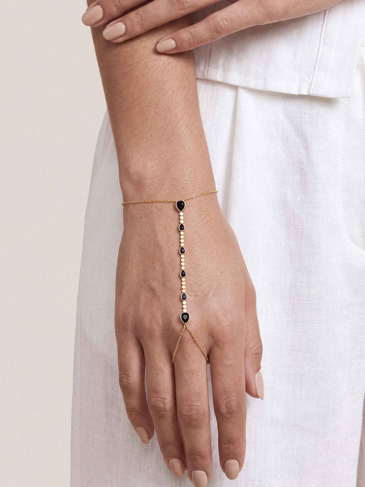 Black Crystal with 18k Gold Plating model 3