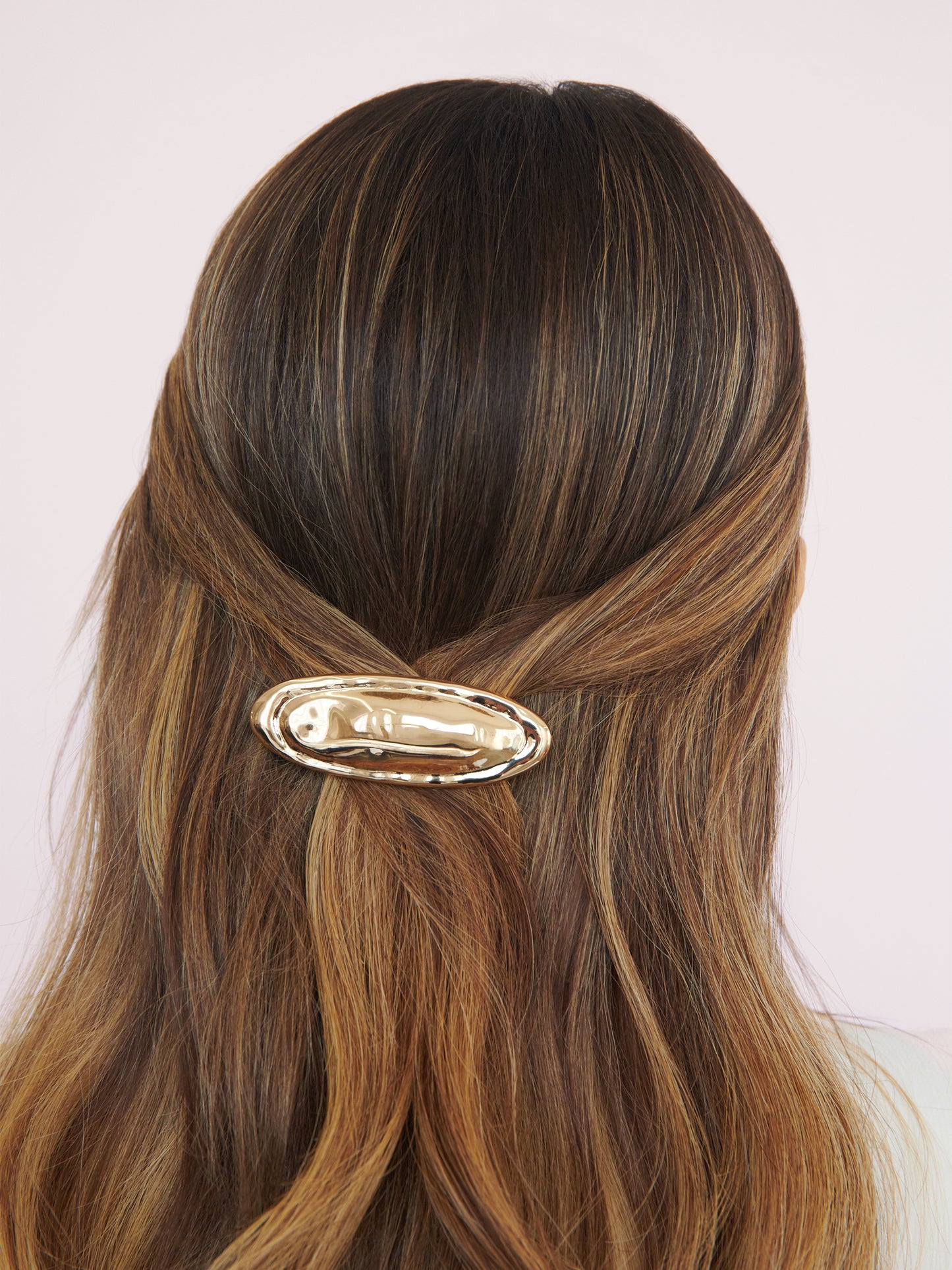 Vintage Luxe Barrette Gold Tone model 3