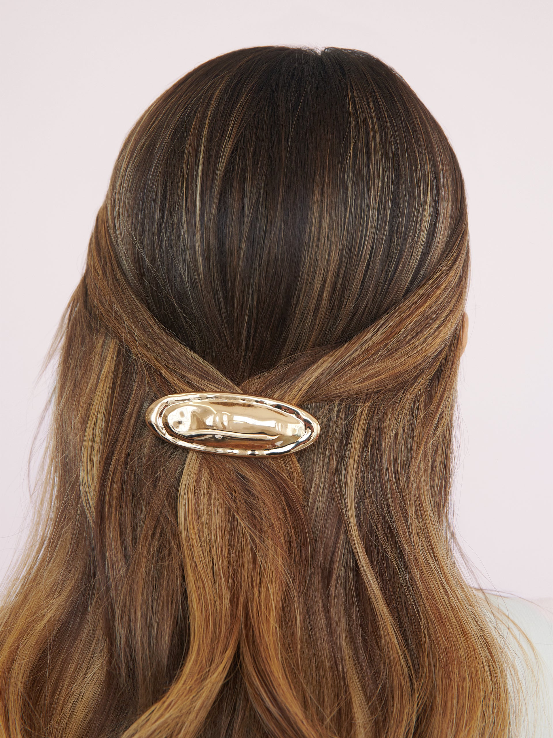 Vintage Luxe Barrette Gold Tone model 3