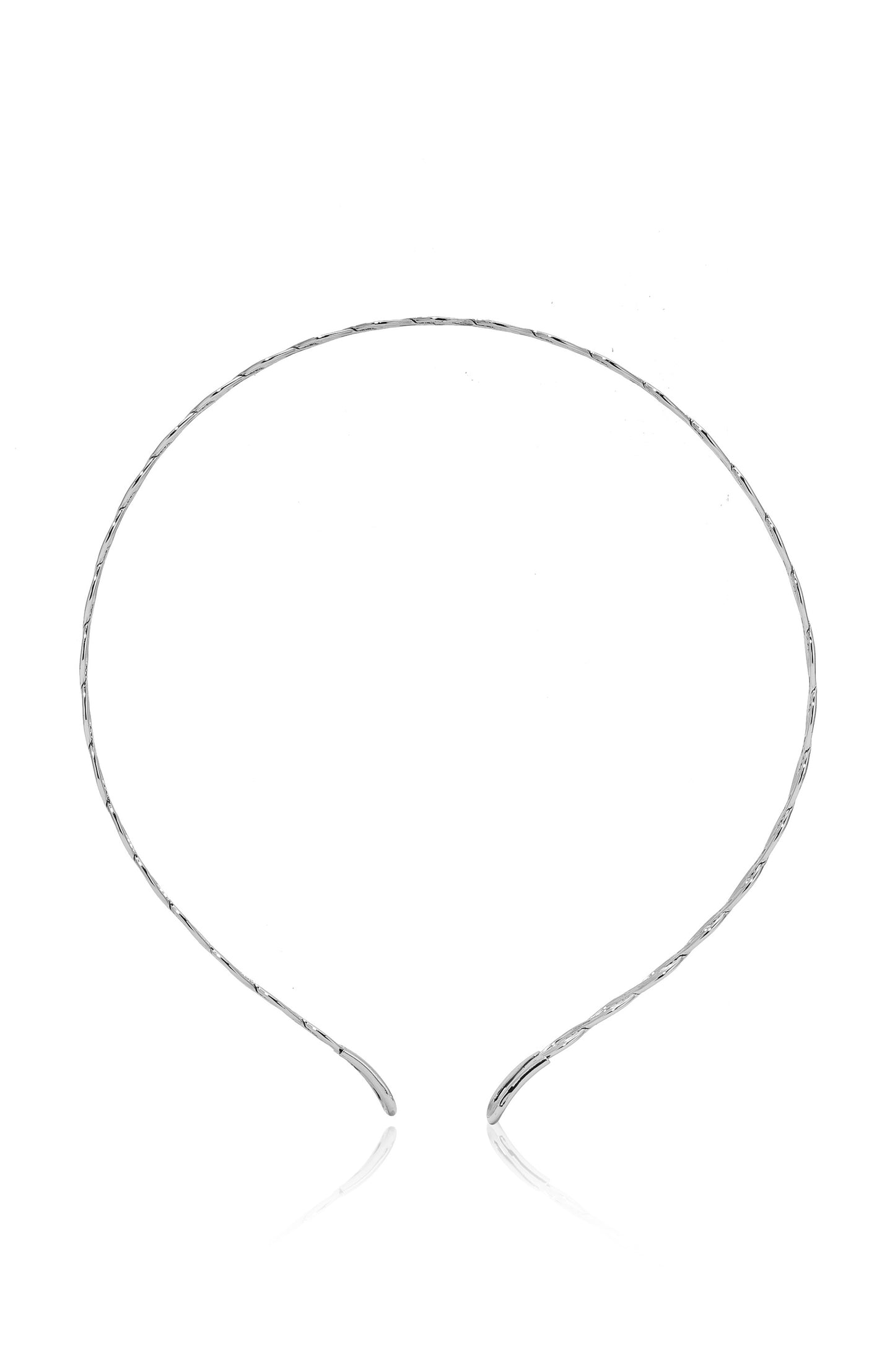 Regal Twist Headband Silver Plated 2