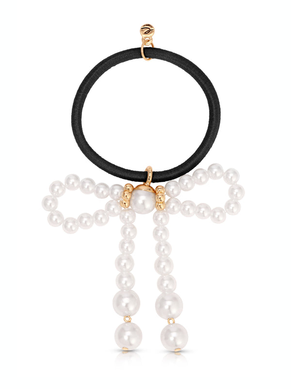 Aurora Pearl Bow Hair Tie