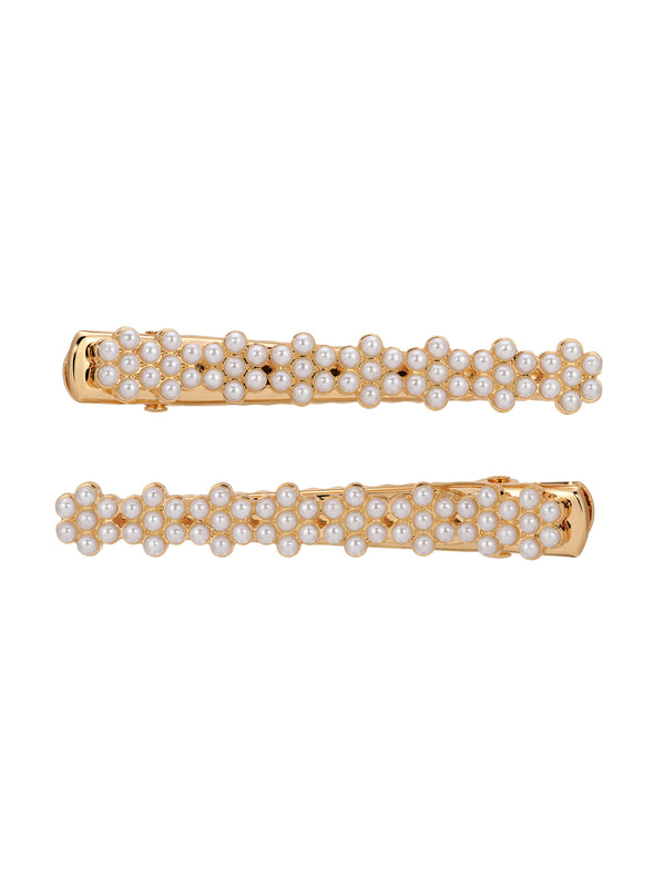 Pearl Cluster Clip Set
