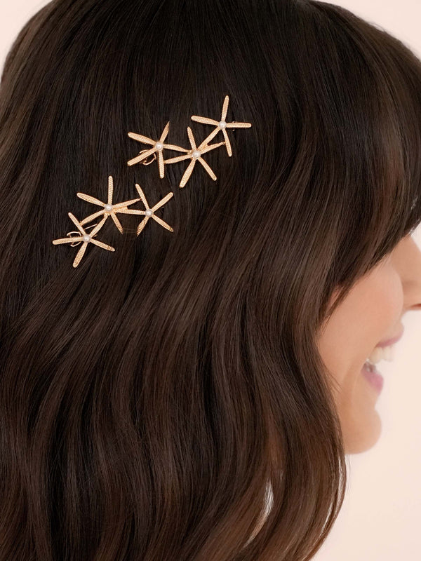 Starfish Cluster Barrette Set Second
