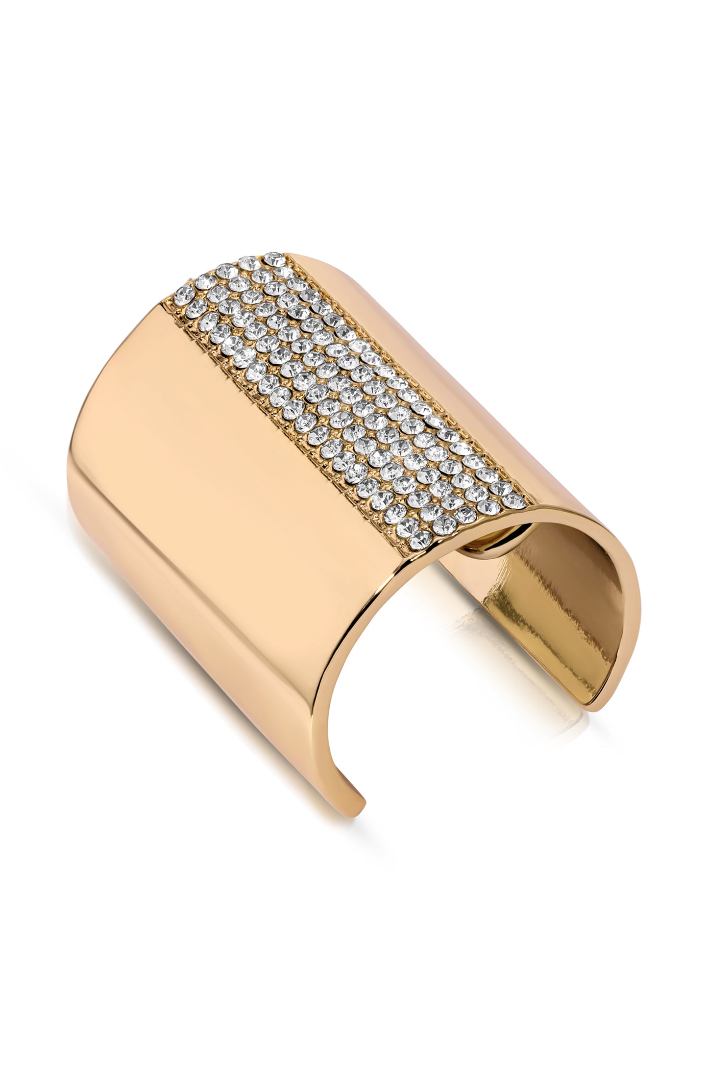 Sparkle Hair Cuff Clear Crystal with Gold Tone 2