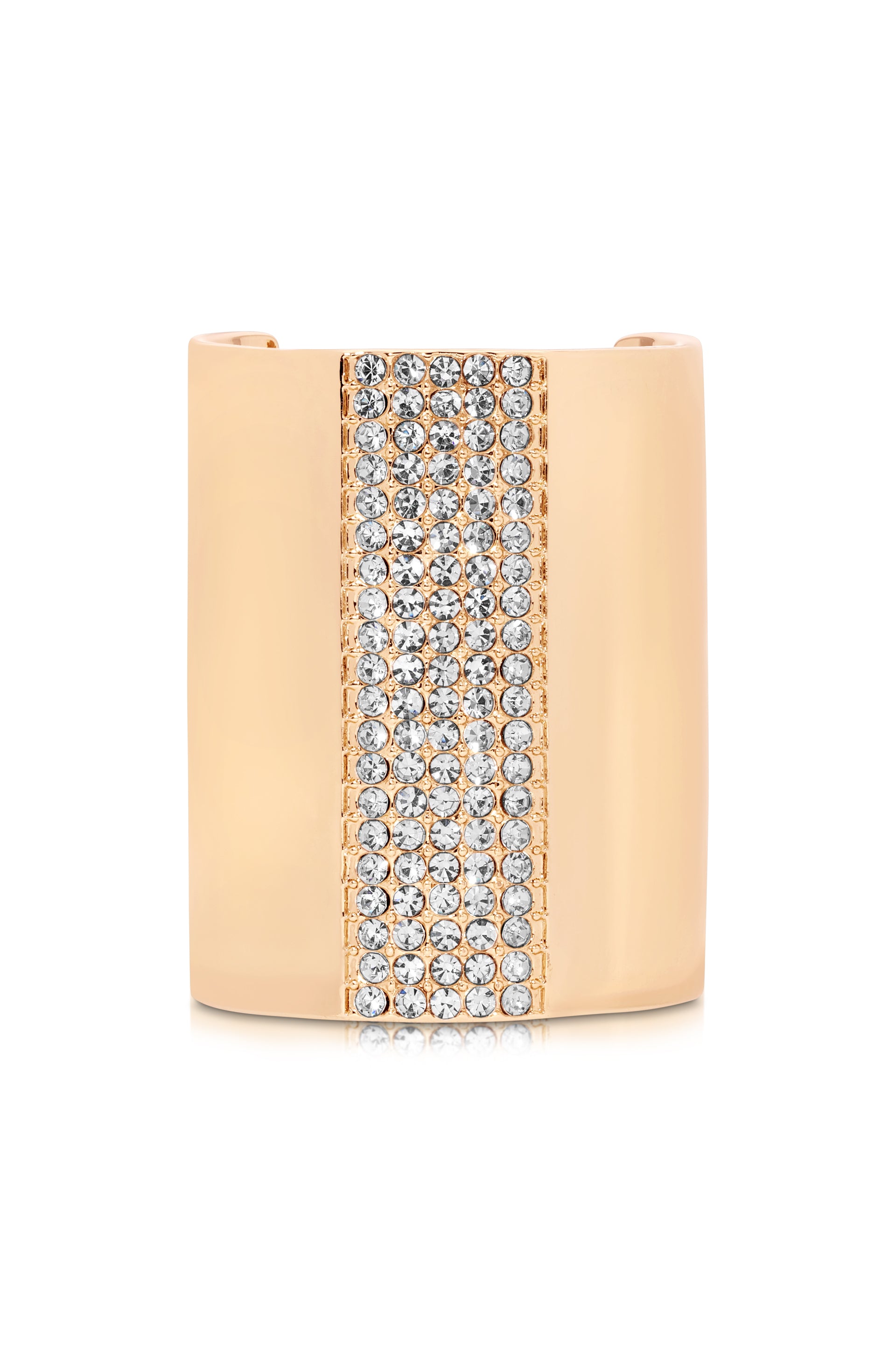 Sparkle Hair Cuff Clear Crystal with Gold Tone