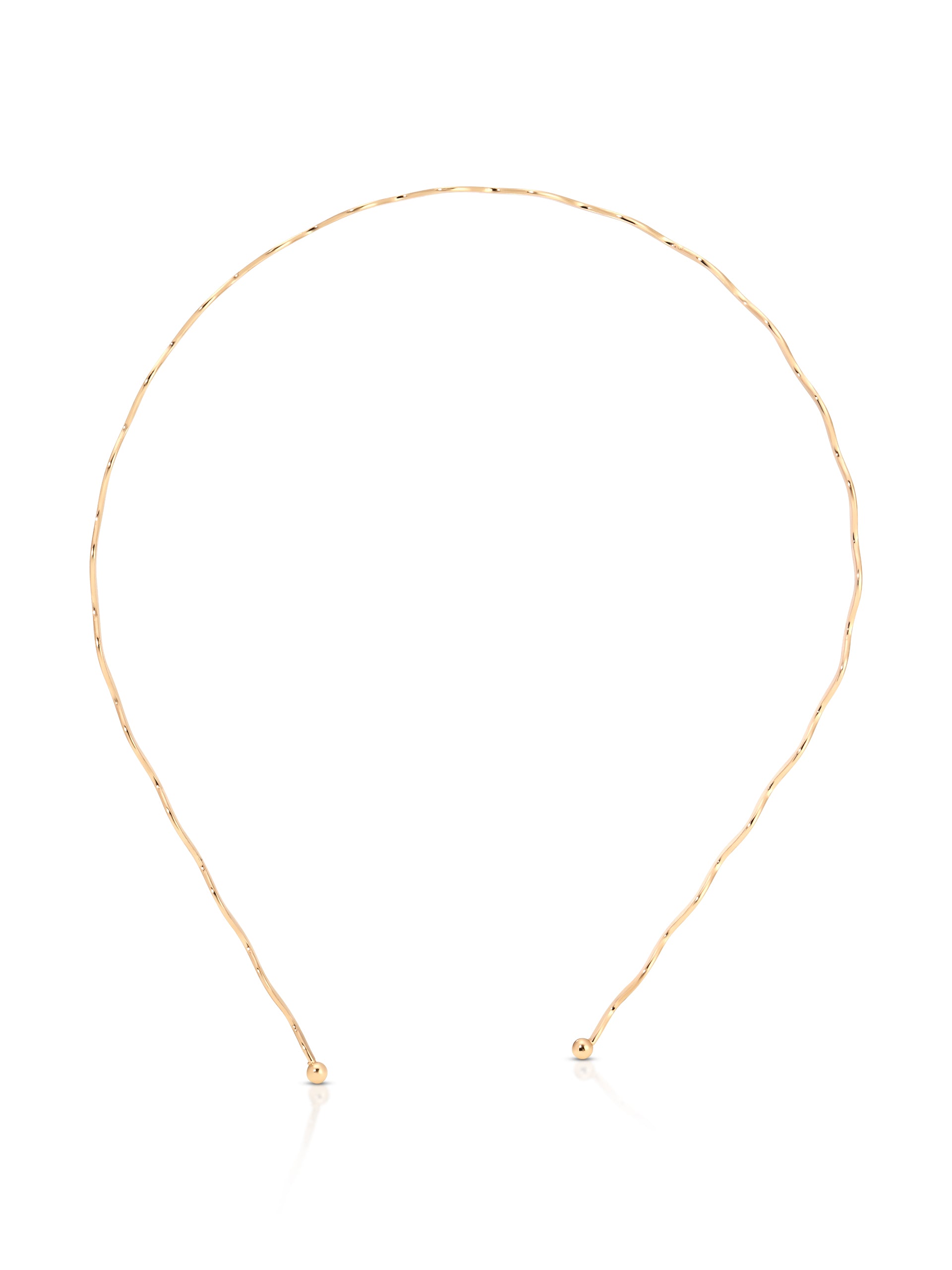 Zig Zag Headband Gold Tone 3