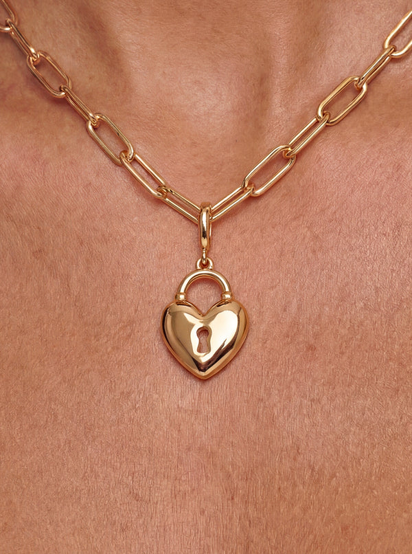 Heart Lock Charm Necklace Second