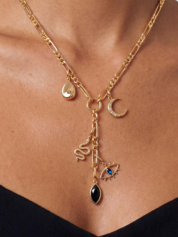 Midnight Charm Lariat Necklace Second