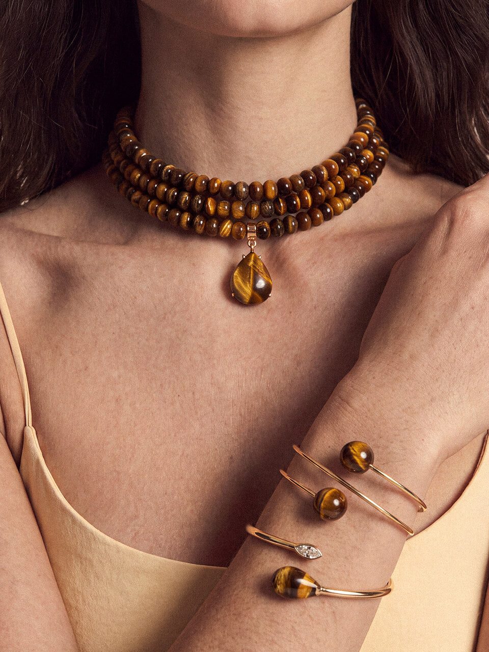 Summer Escape Tiger's Eye Cuff