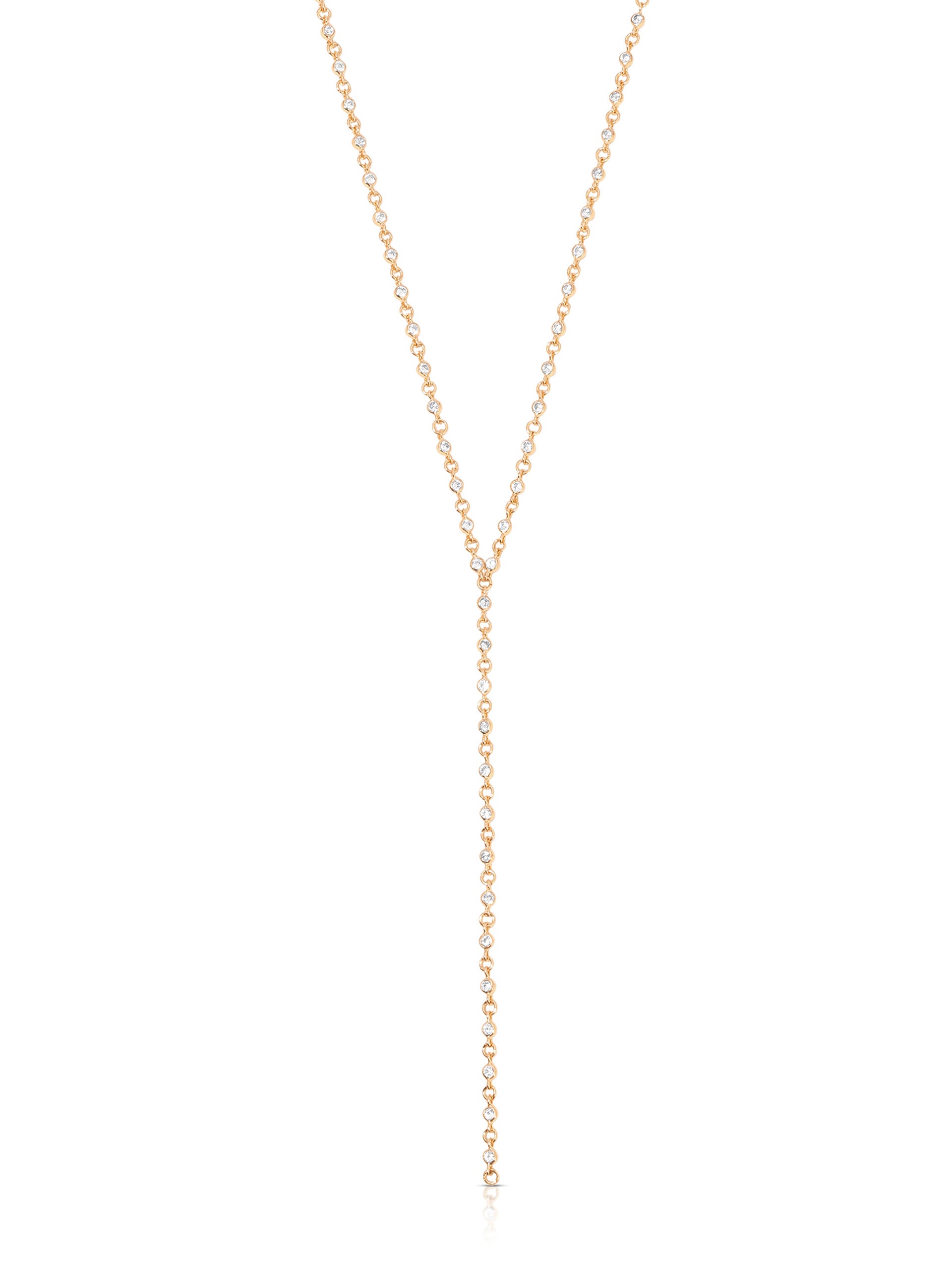 Dainty Crystal Lariat