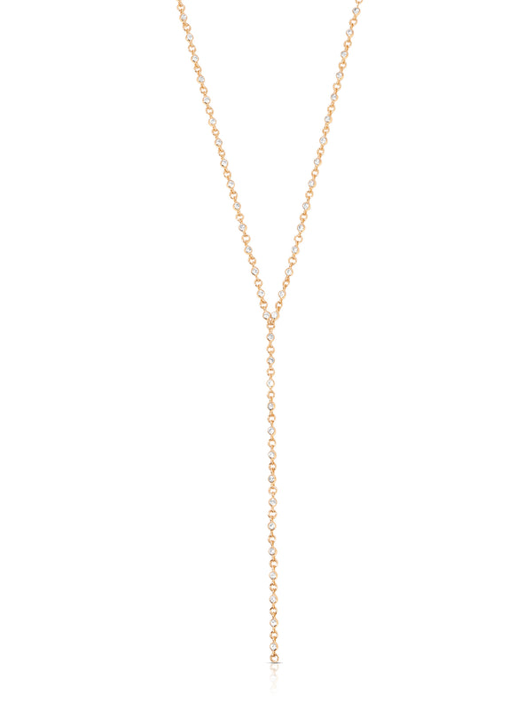 Dainty Crystal Lariat