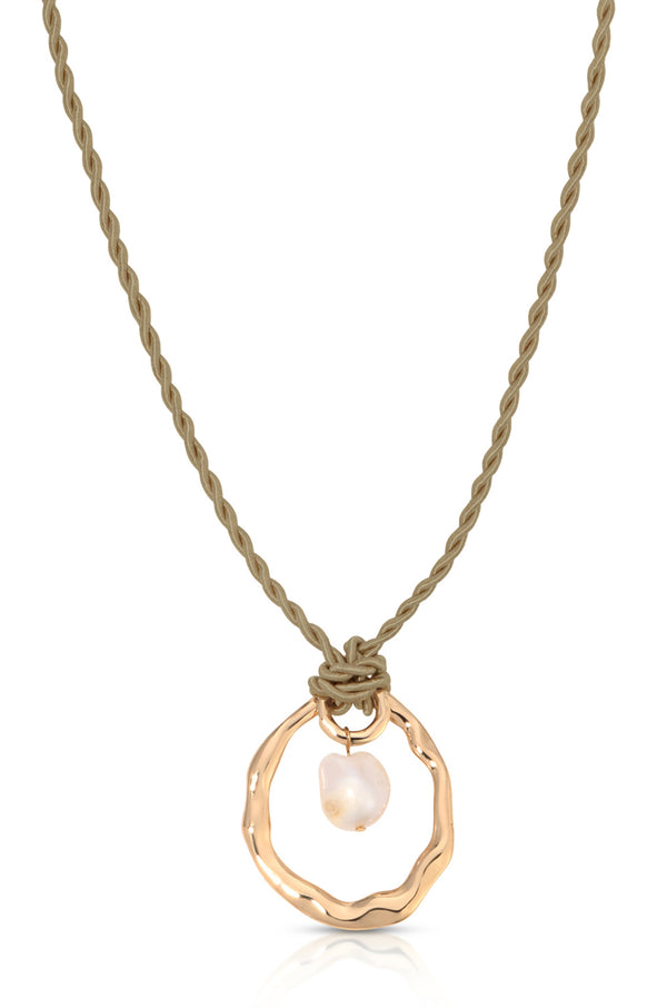 Nautical Pearl Necklace