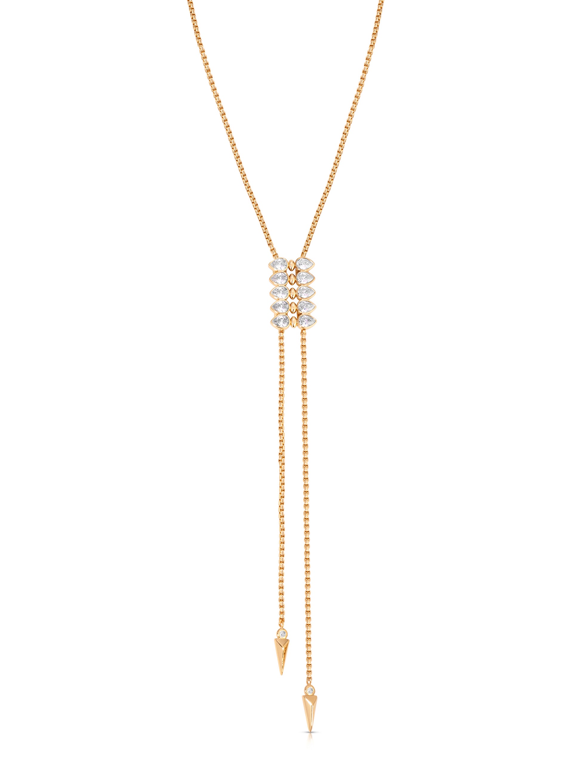 Crystalized Bolo Necklace