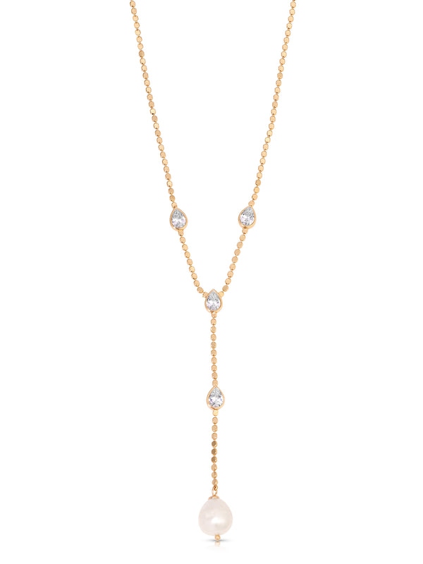 Dripping Crystal Lariat