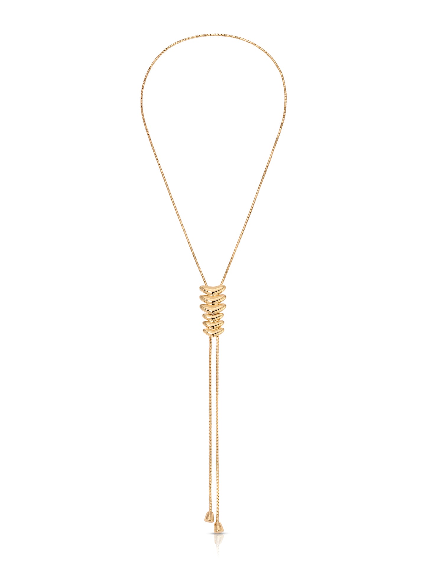 Metal Moderna Bolo Necklace 18k Gold Plated 2