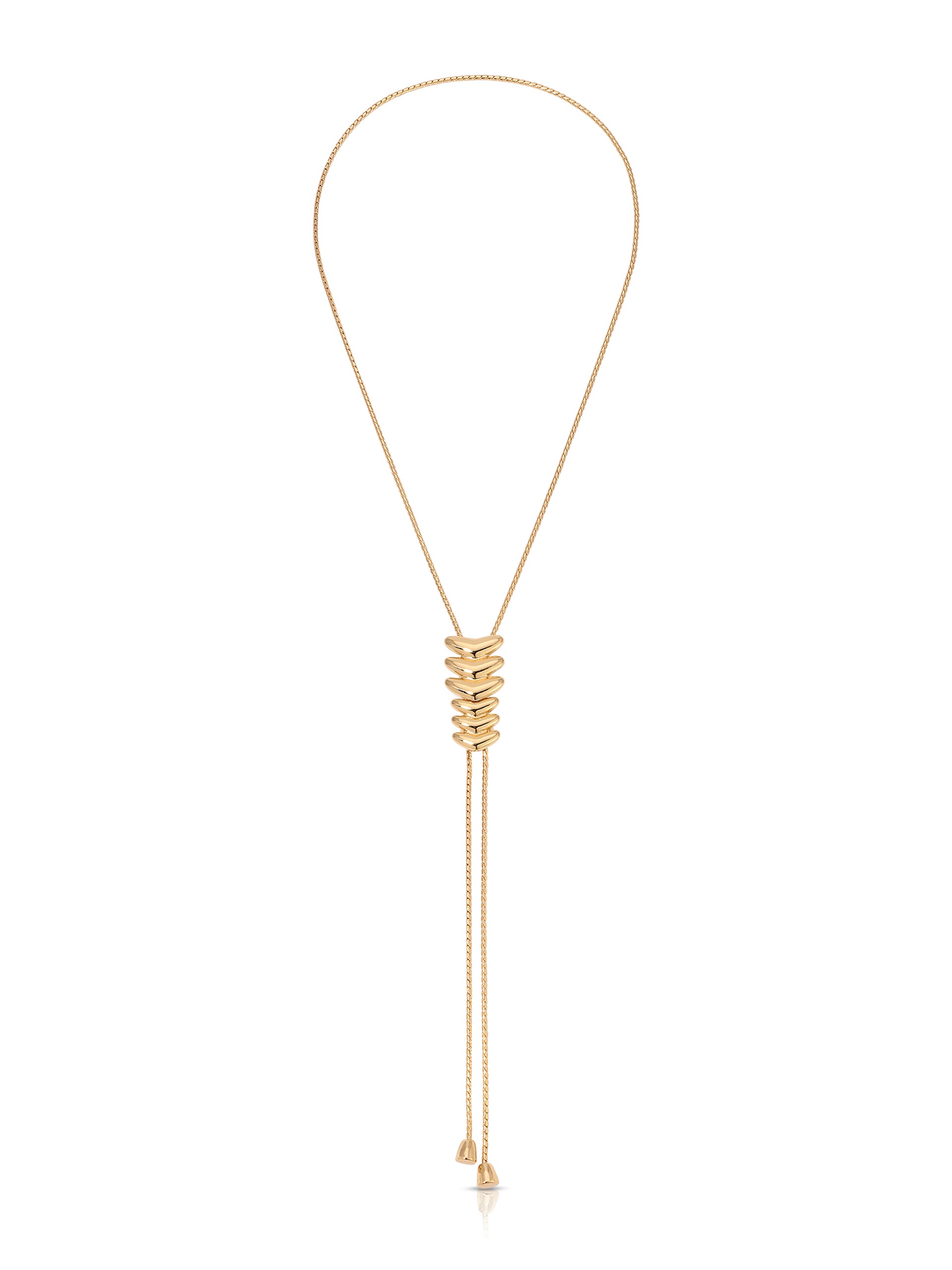 Metal Moderna Bolo Necklace 18k Gold Plated 2