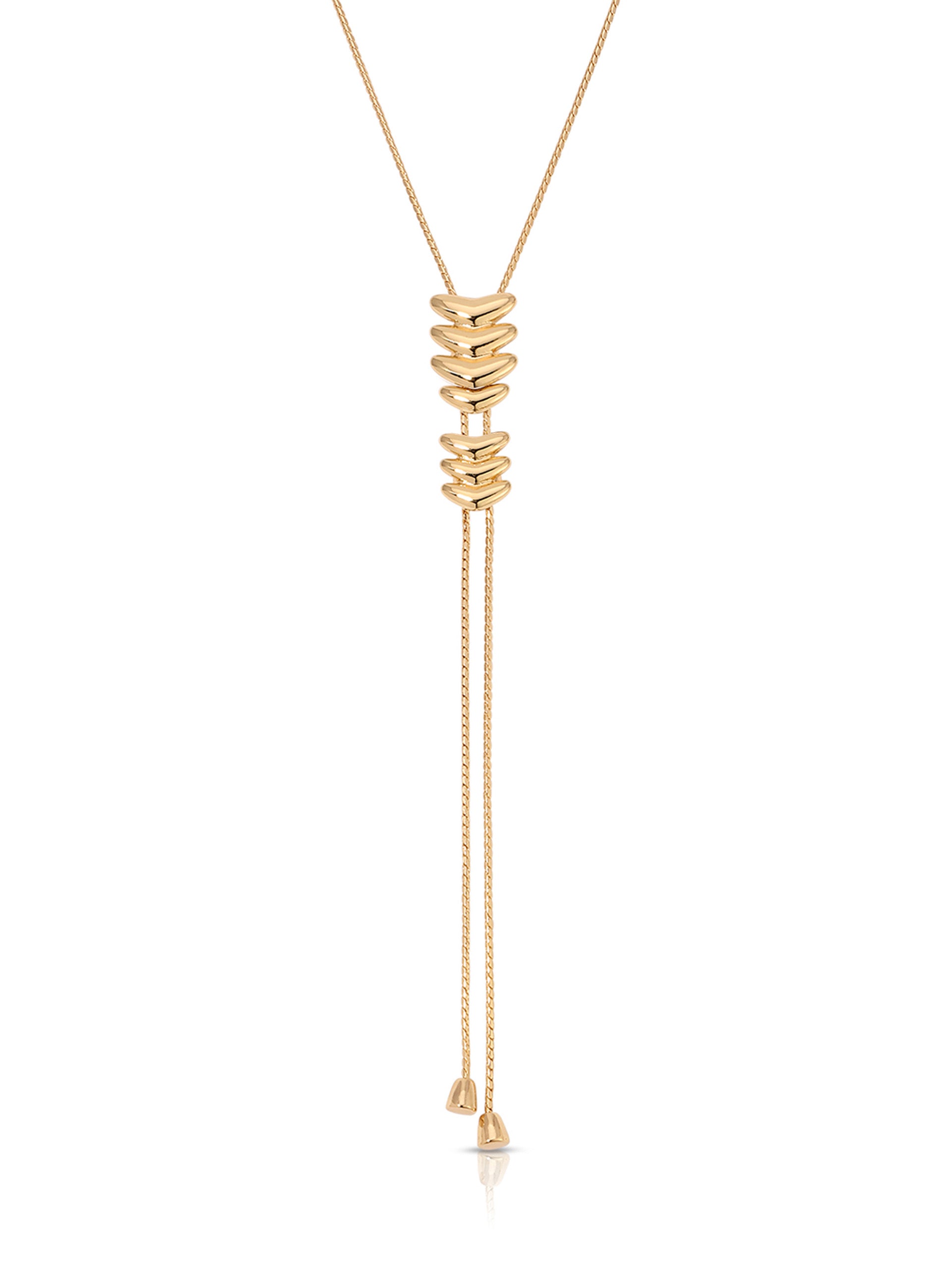 Metal Moderna Bolo Necklace 18k Gold Plated 3