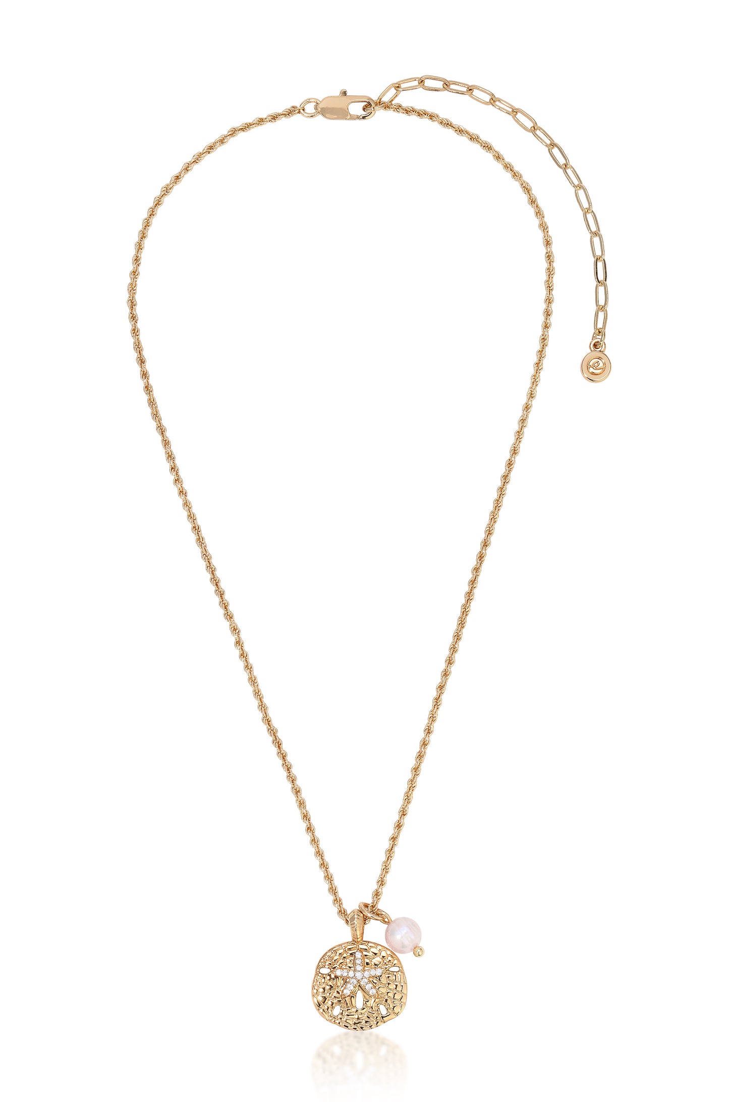 Sand Dollar Charm Necklace full view