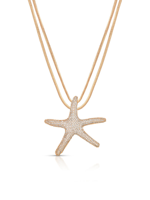 Pavè Starfish Necklace