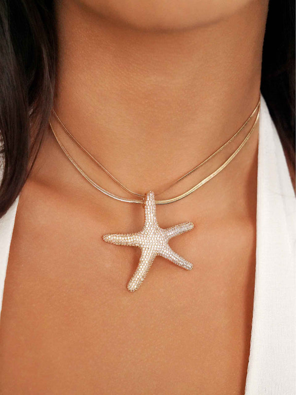 Pavè Starfish Necklace Second