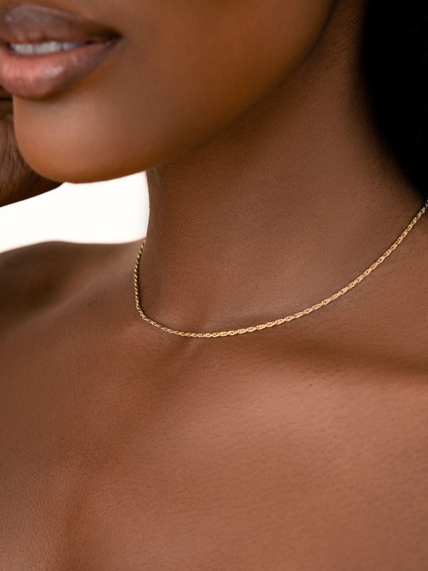 Dainty Rope Chain Necklace Second
