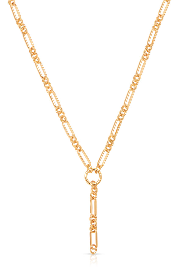 Mixed Link Chain Lariat
