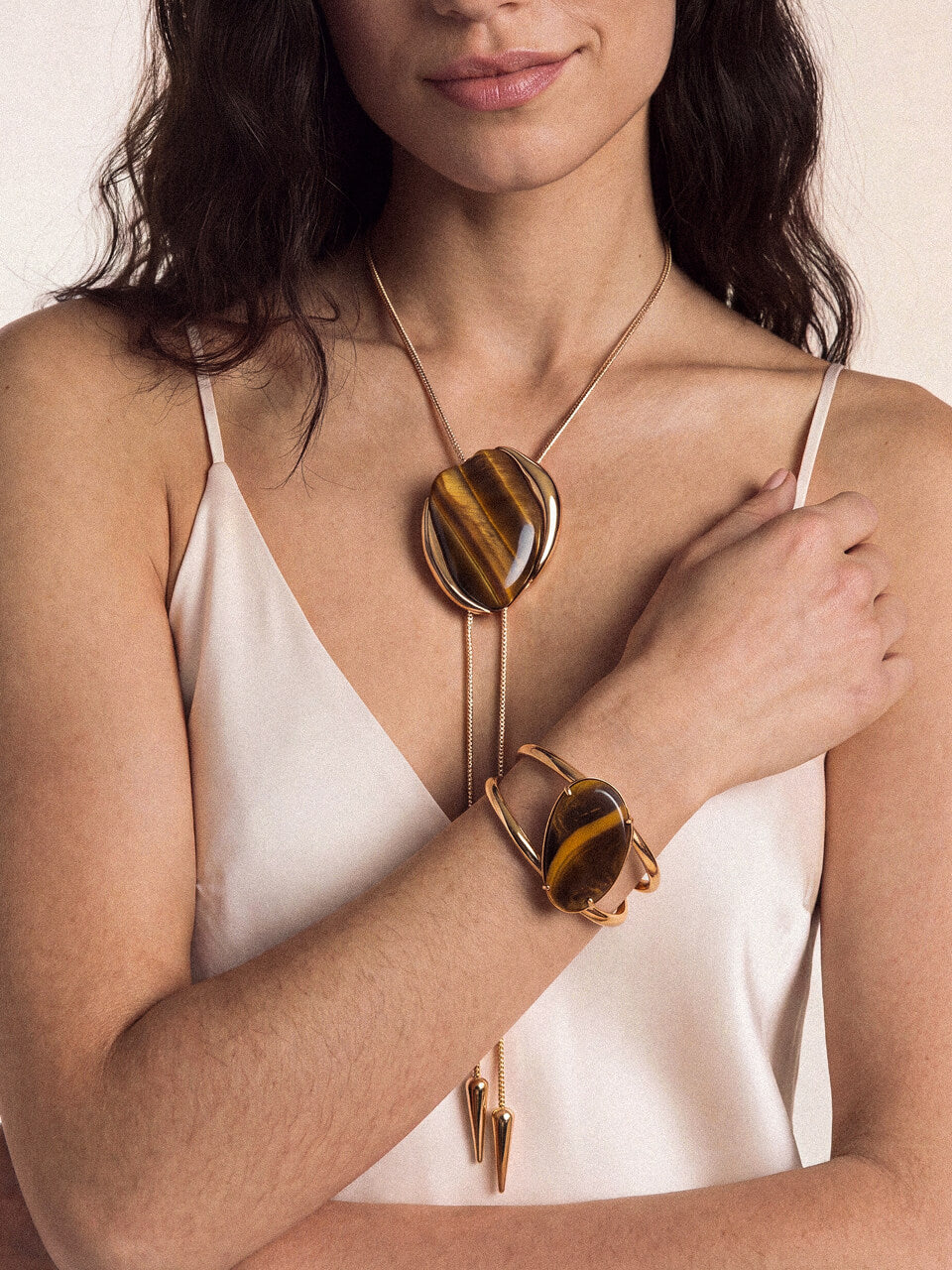 Desert Tide Cuff in Tiger's Eye