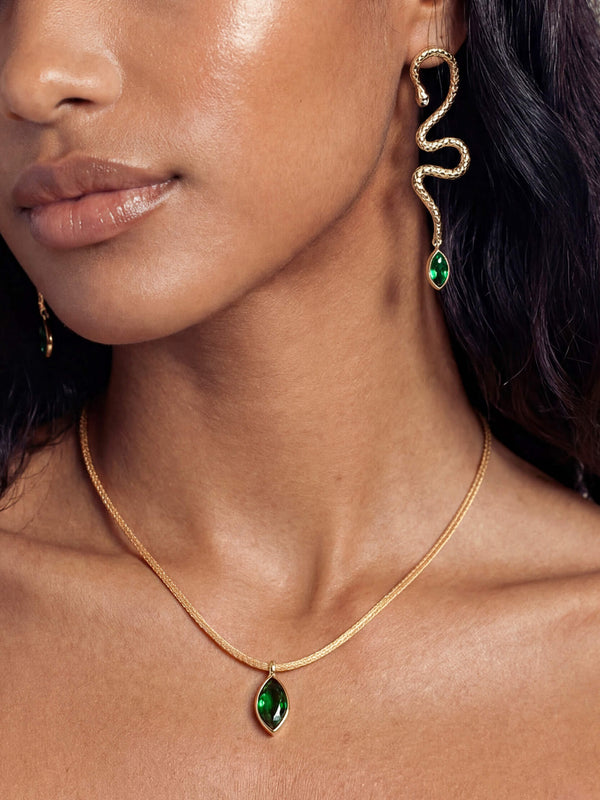 Emerald Serpentina Marquise Set Second