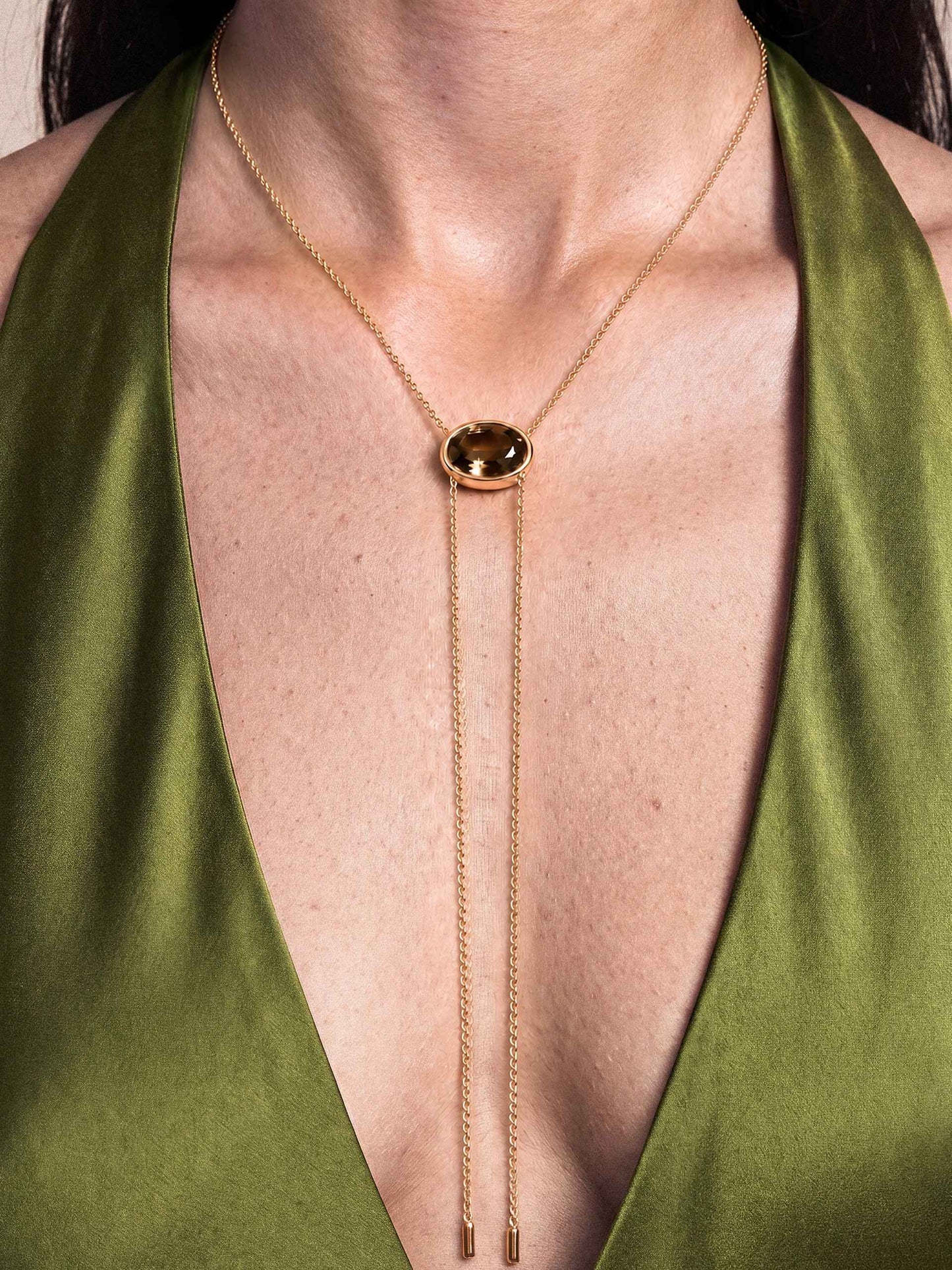 Smokey Quartz Bolo Set