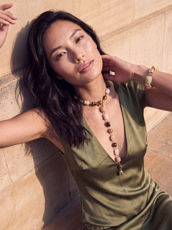 Serene Stone Lariat Set Second