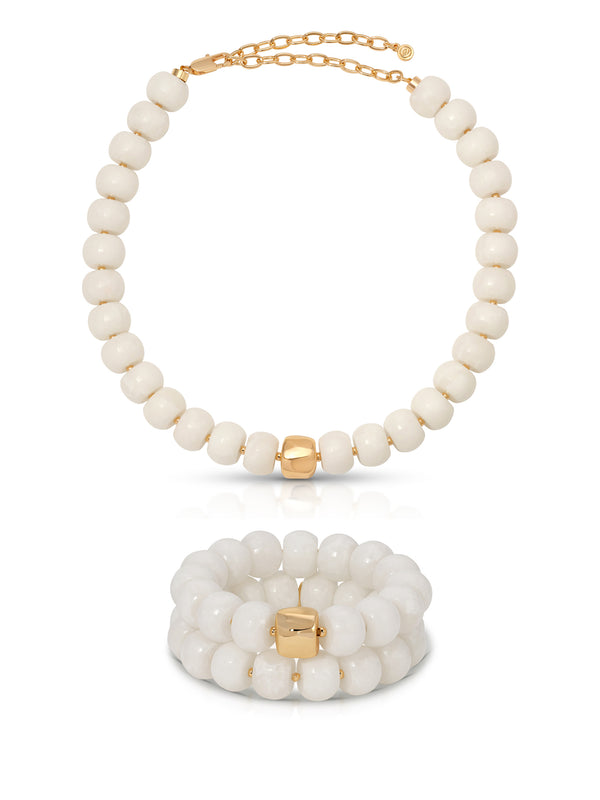 Power Bead Set in Bone