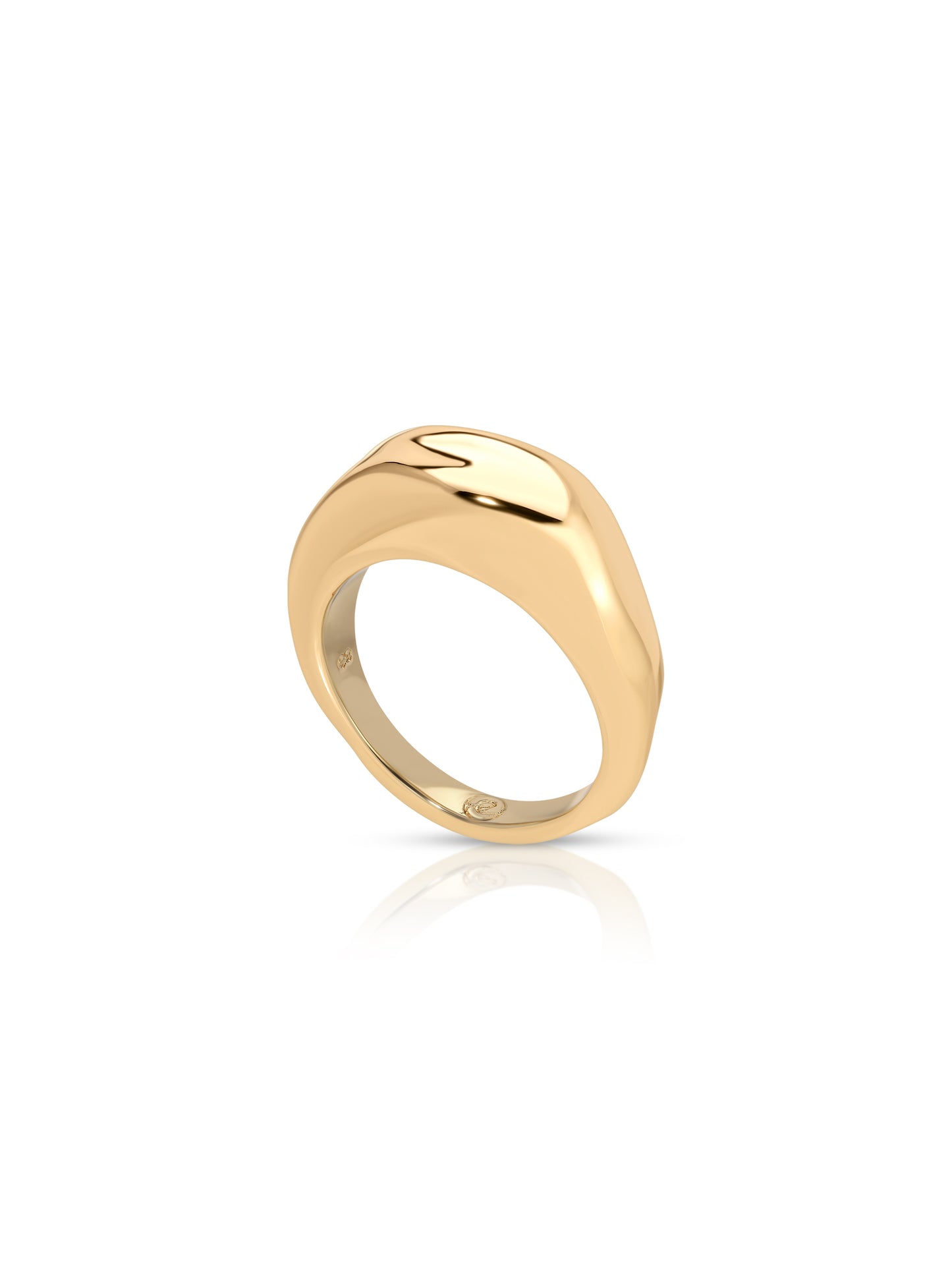 Modern Flow Ring 18k Gold Plated 2