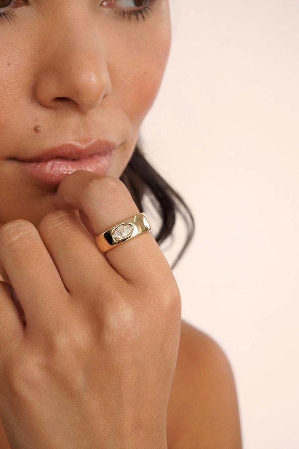 Marquise Cut Treasure Ring Second