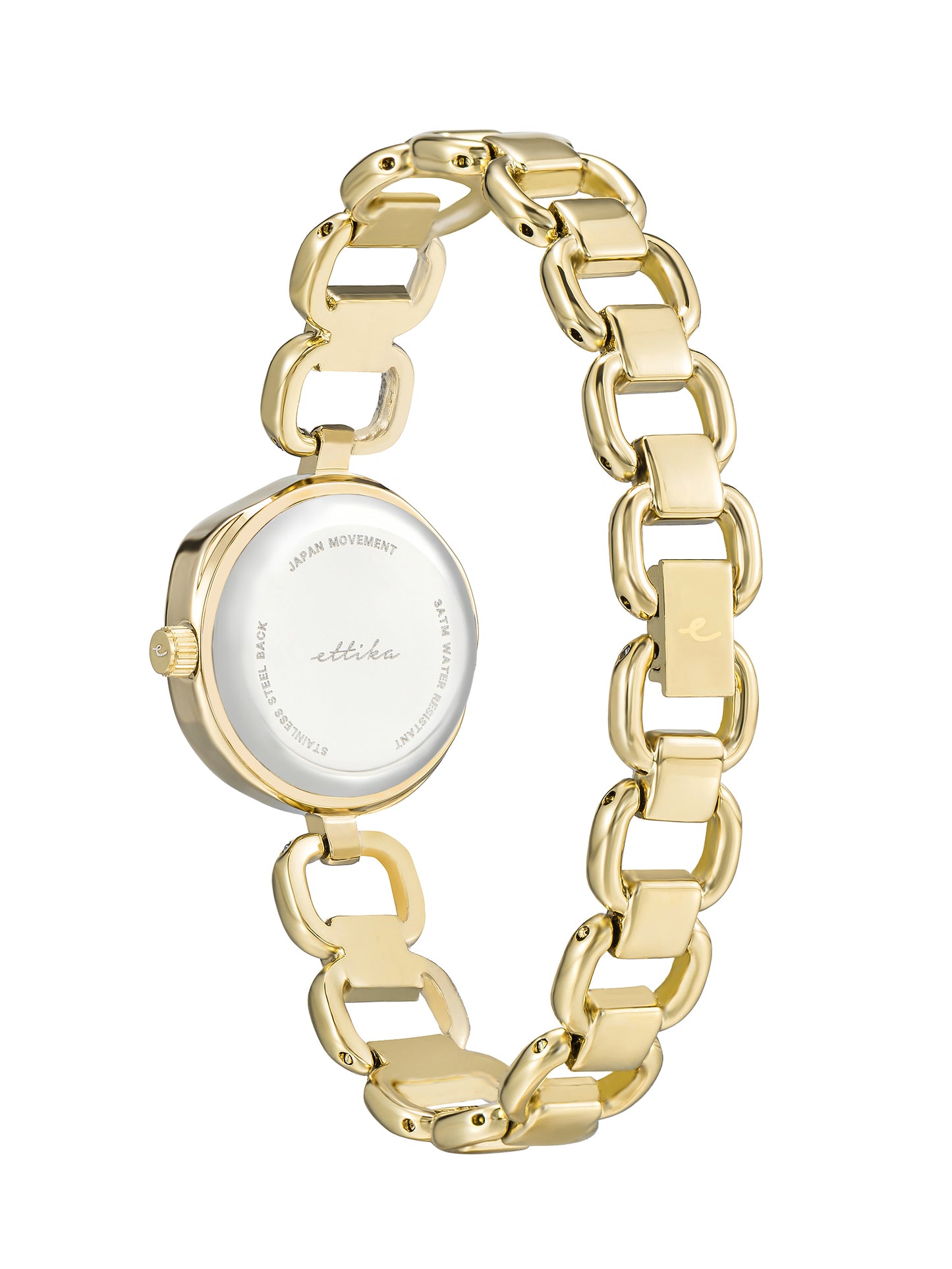 Open Circle Bracelet Watch in Gold