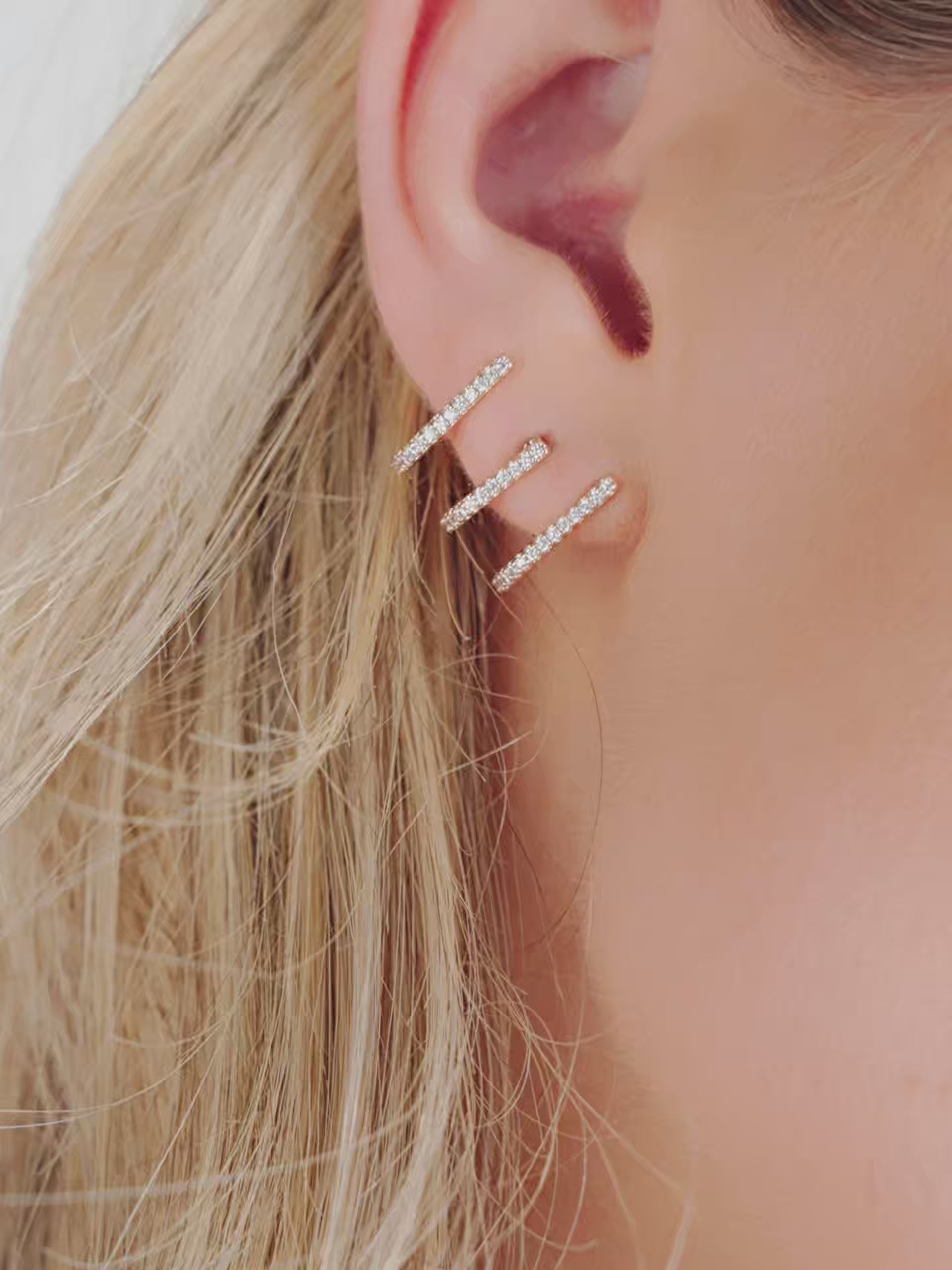 Sparkle Triple Illusion Ear Wrap 18k Gold Plated video