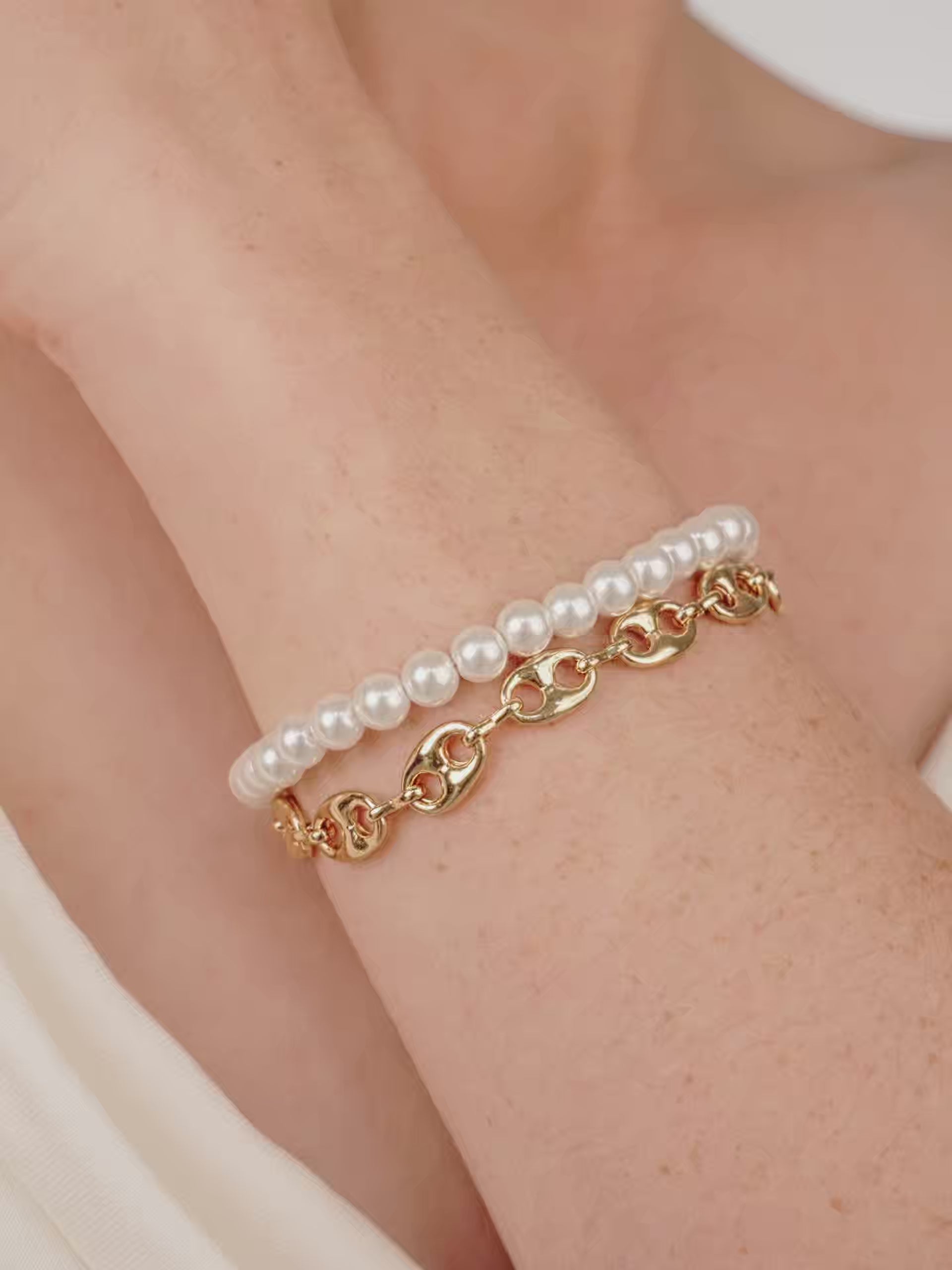 Pearl and Chain Wrap Bracelet video