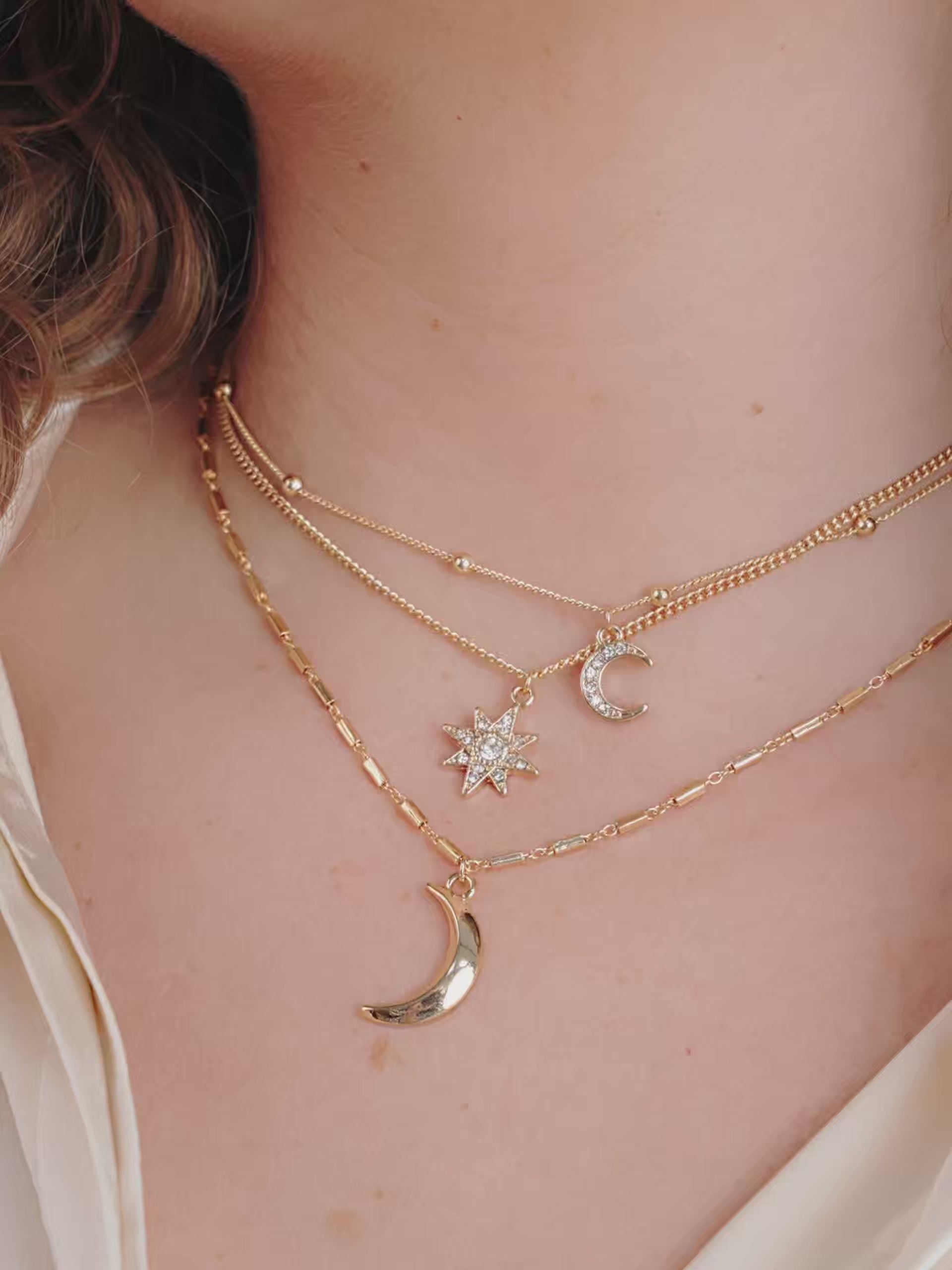 Night Sky Necklace Set 18k Gold Plated video