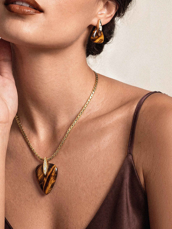 Solstice Set in Tiger's Eye