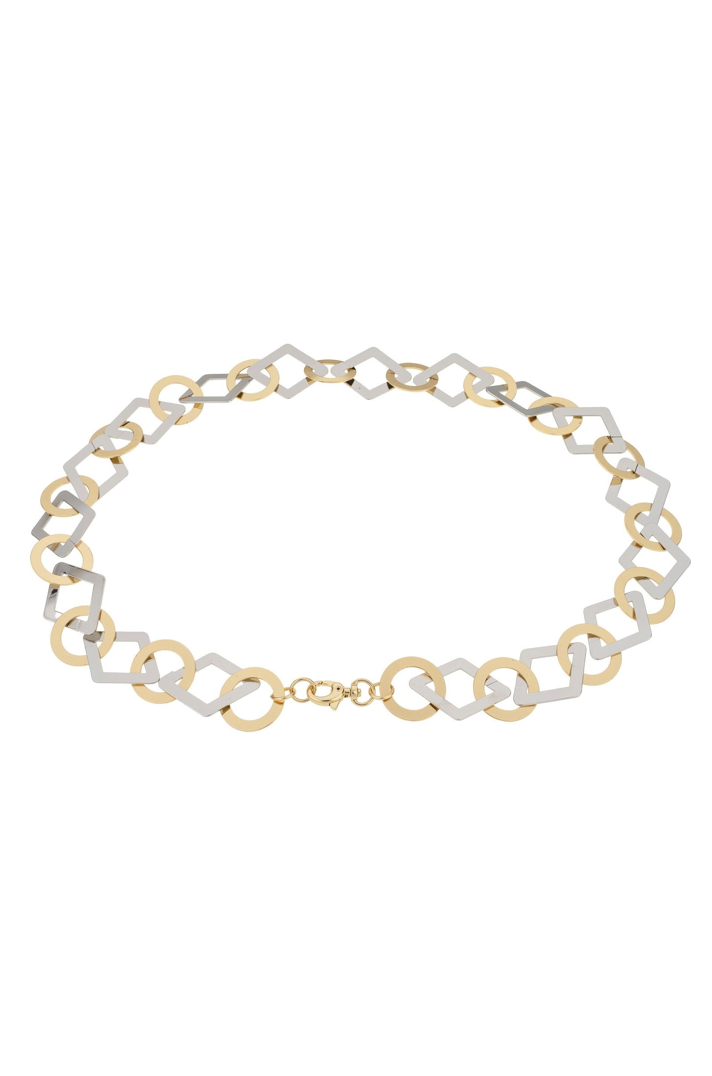 Circle and Square Linked Belt on white