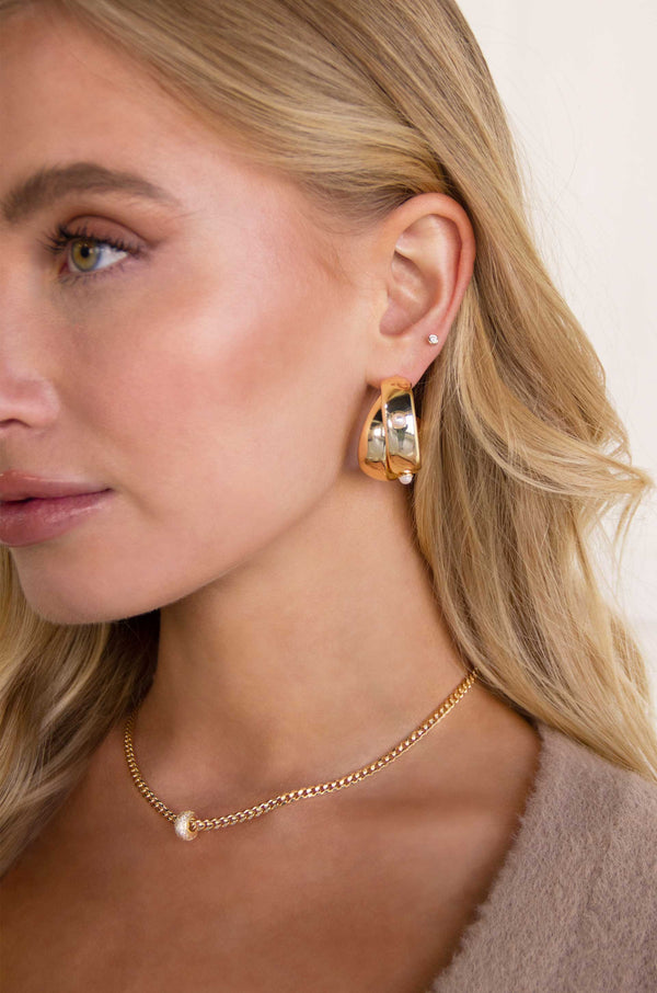 Single Chain Crystal Bead Necklace Second