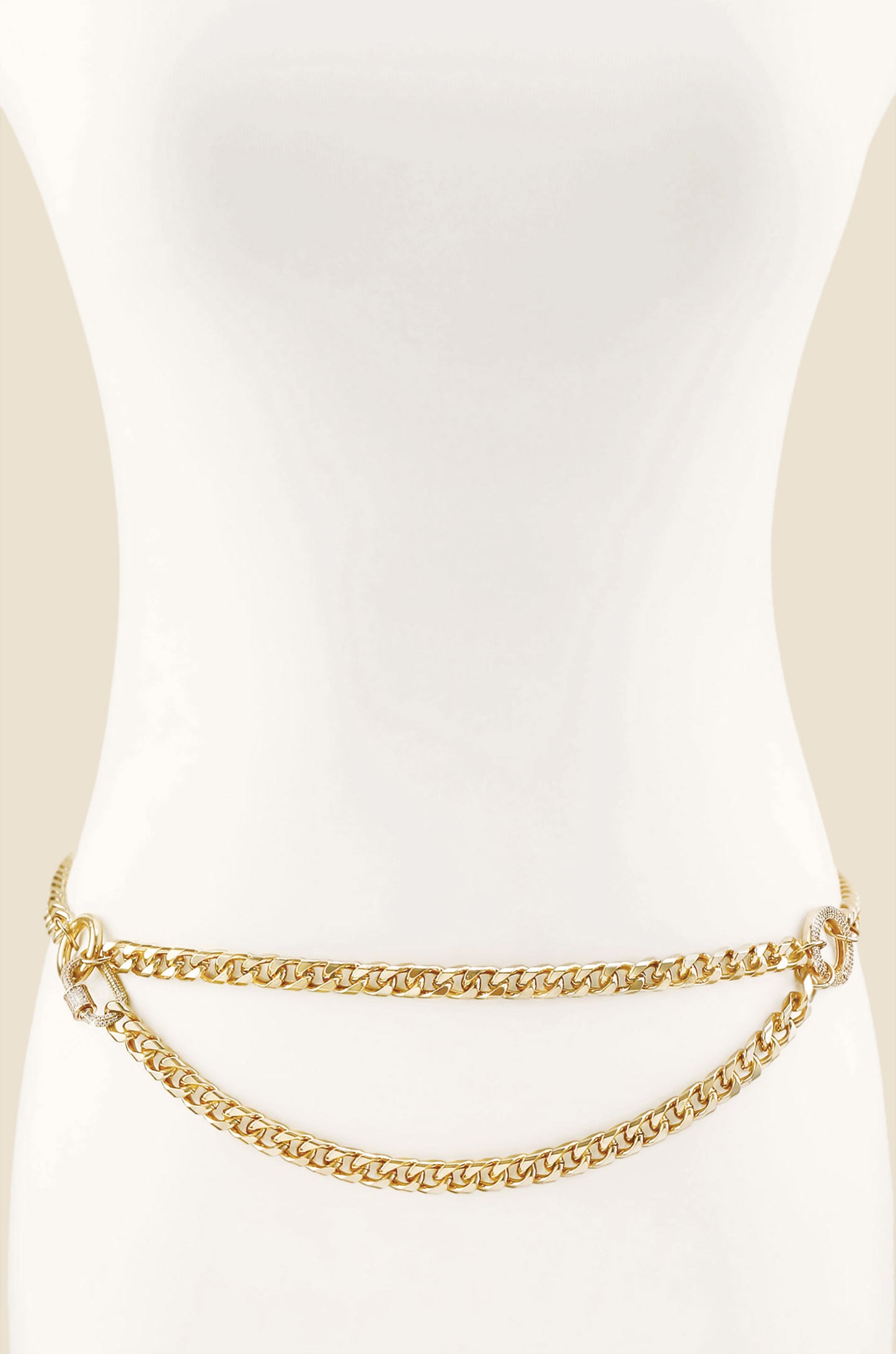 Forever Linked Gold Belt front