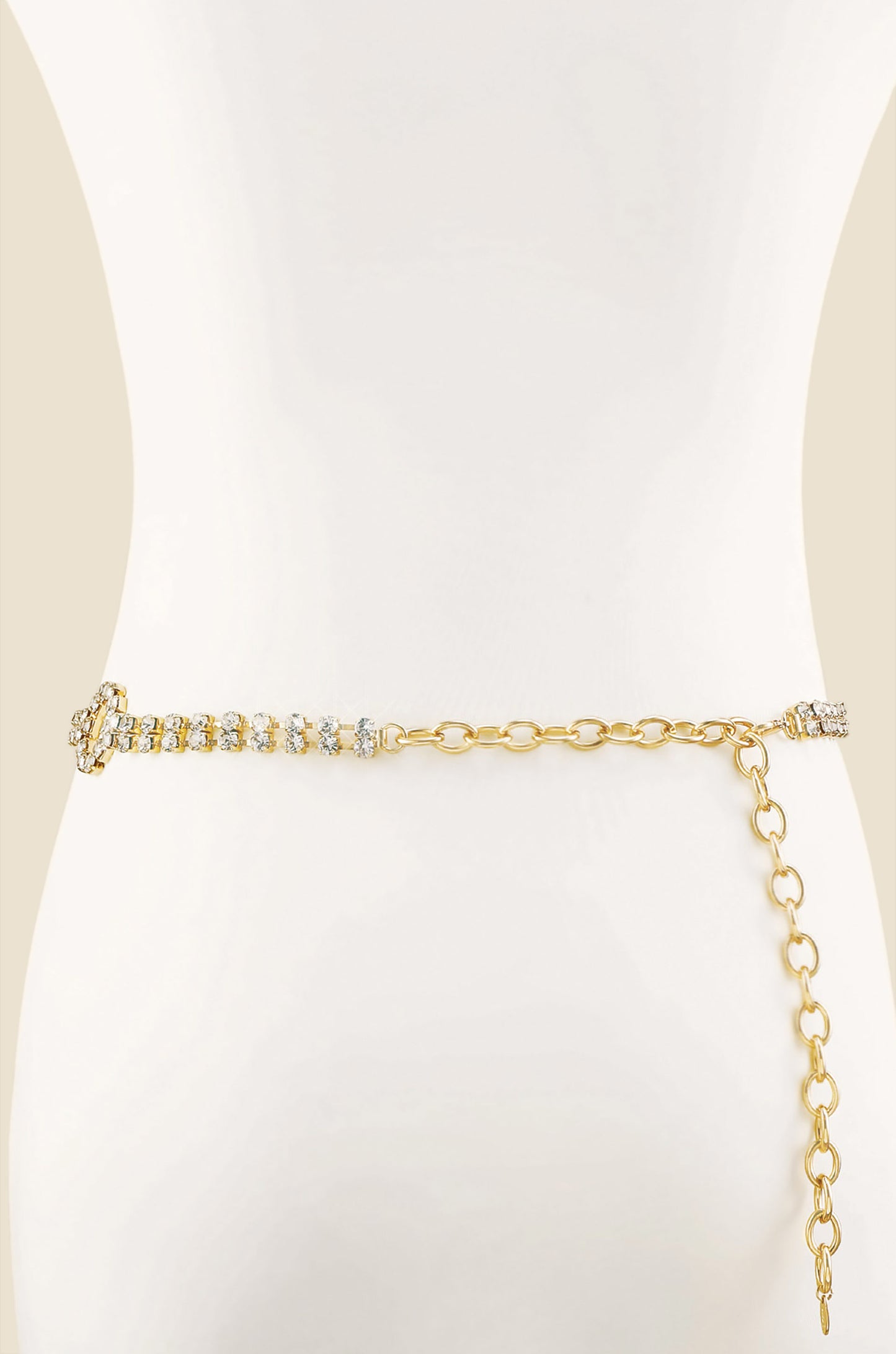 Crystal Destiny Belt in Gold back