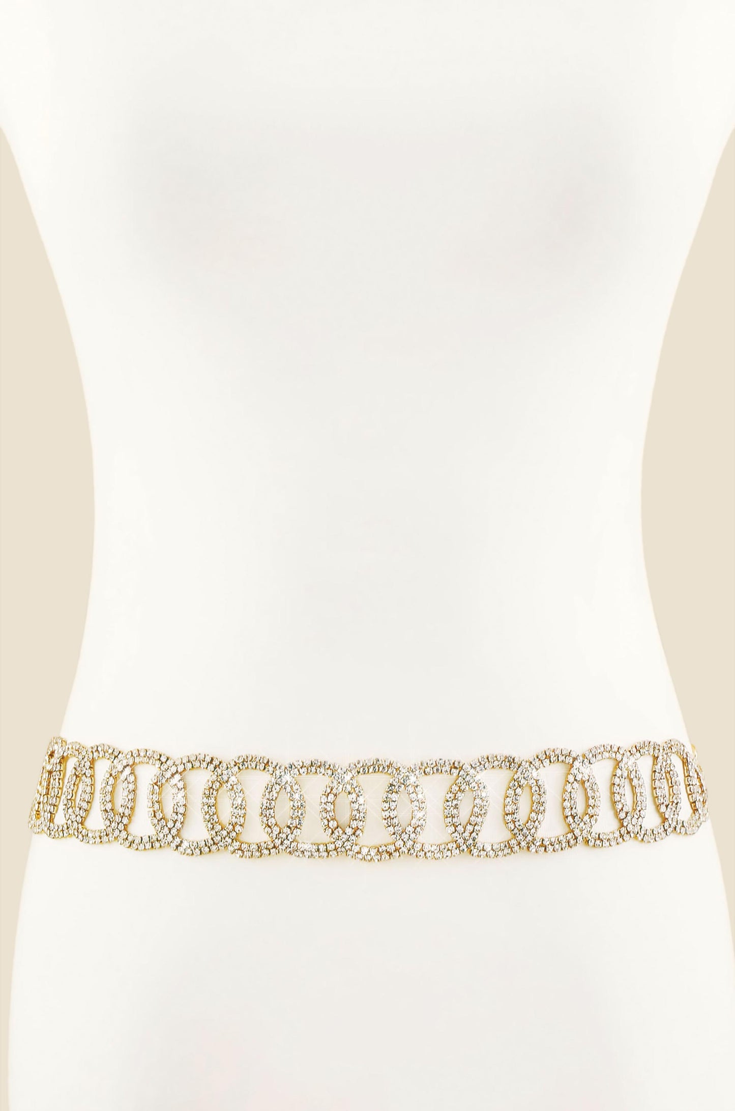 Crystal Loop Statement Belt front