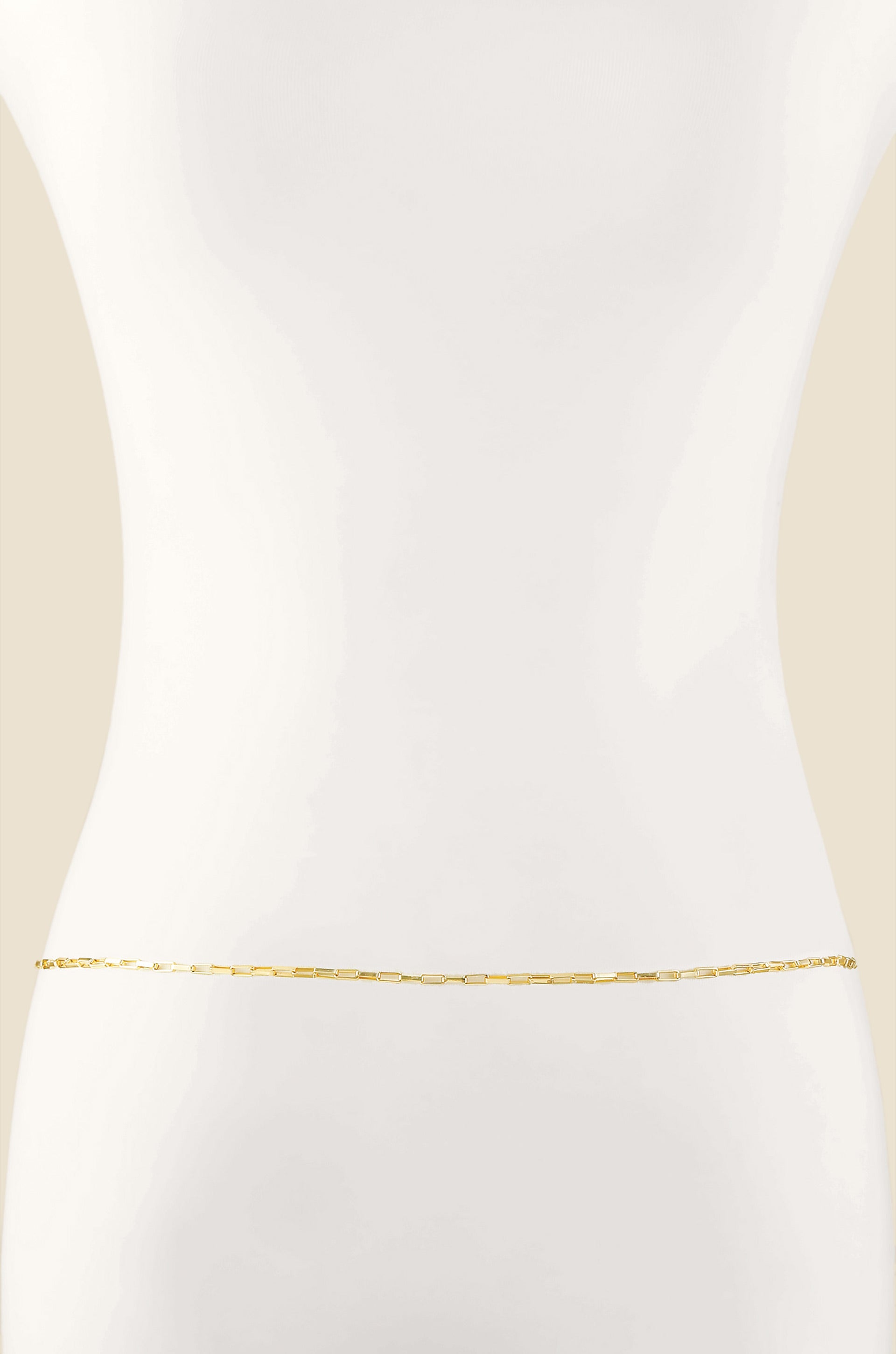 All Day Belt in Gold front