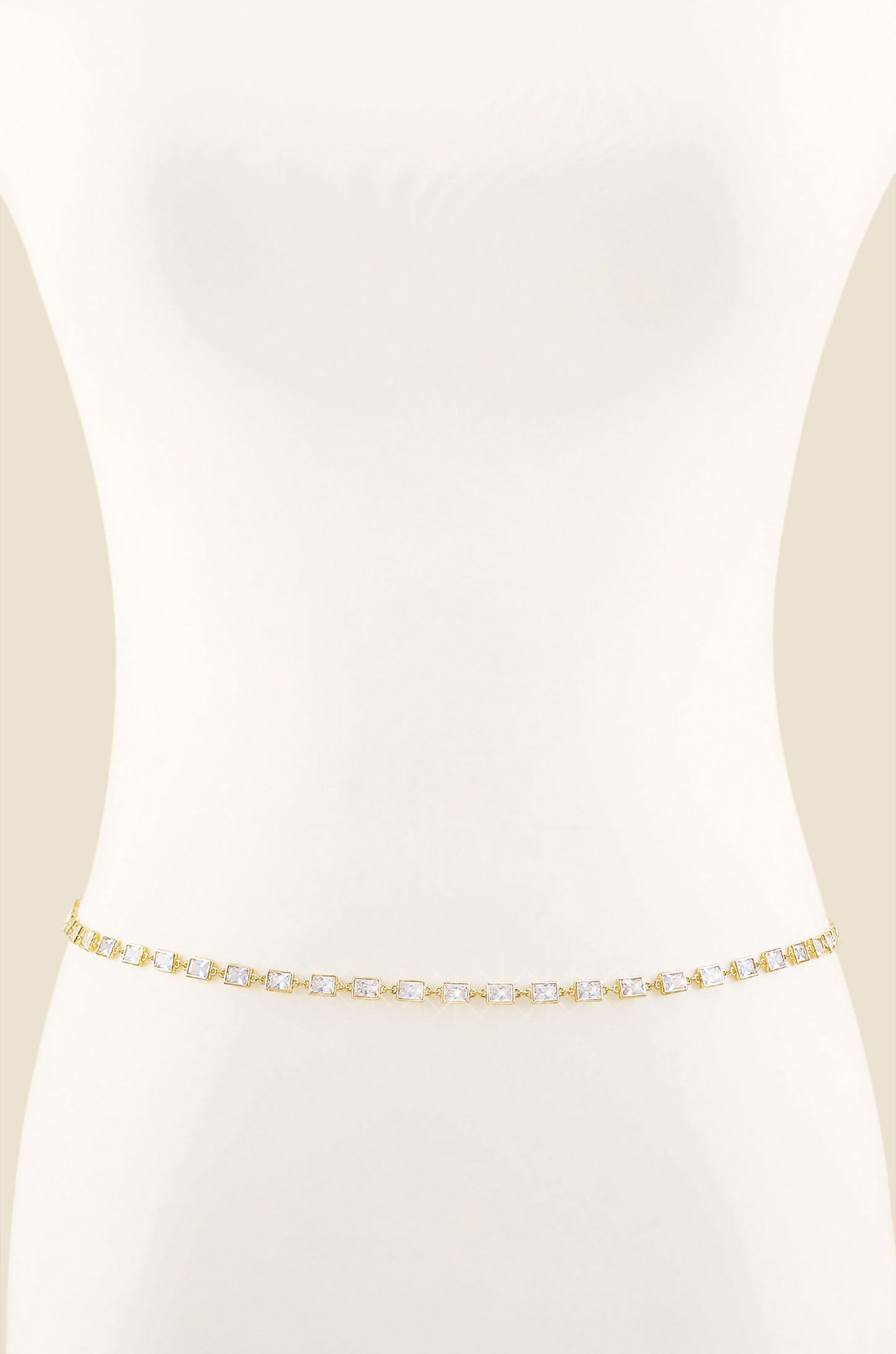 Simple Sparkle Body Chain front