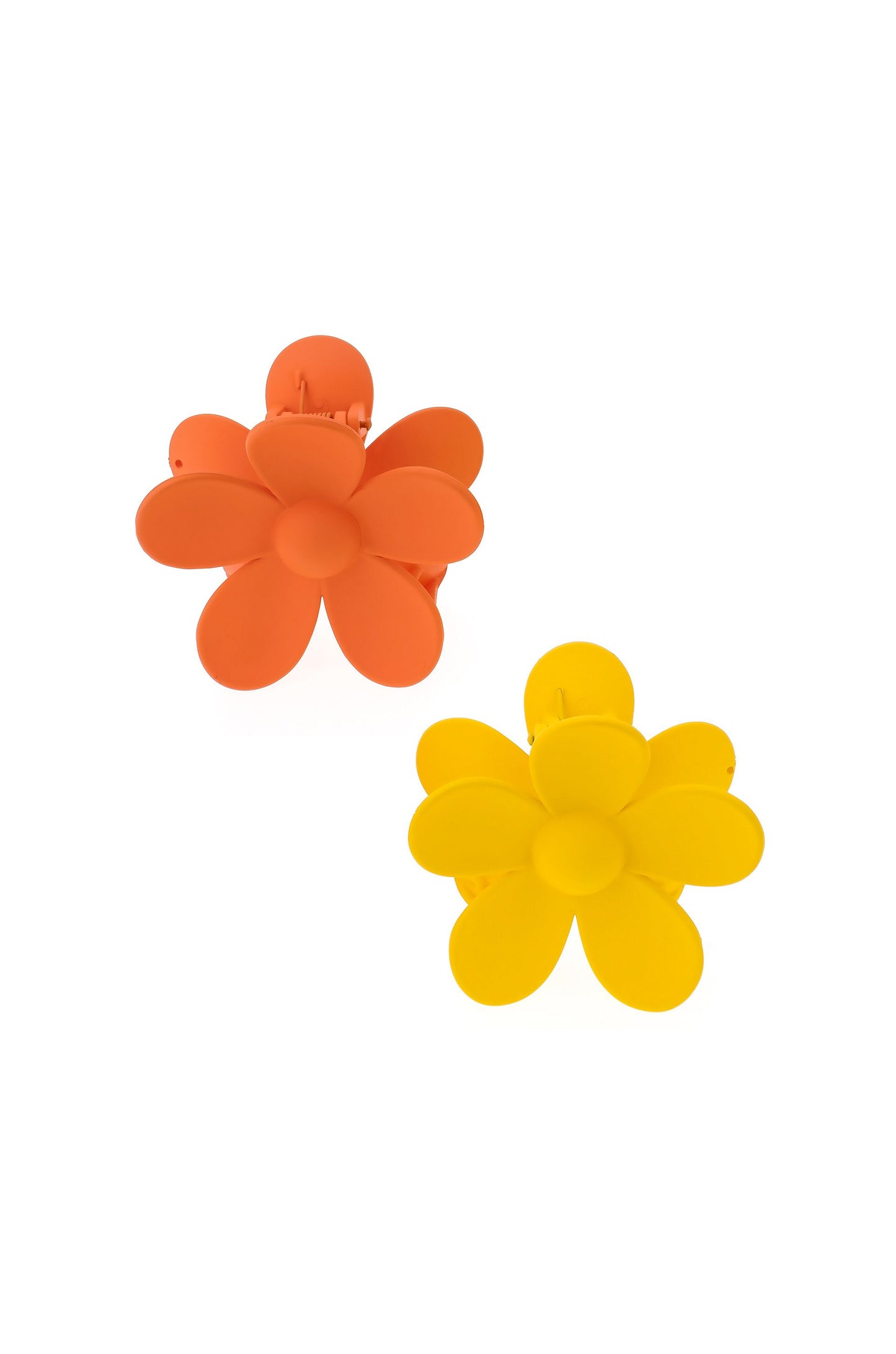 Flower Power Daisy Hair Claw Set on white 4