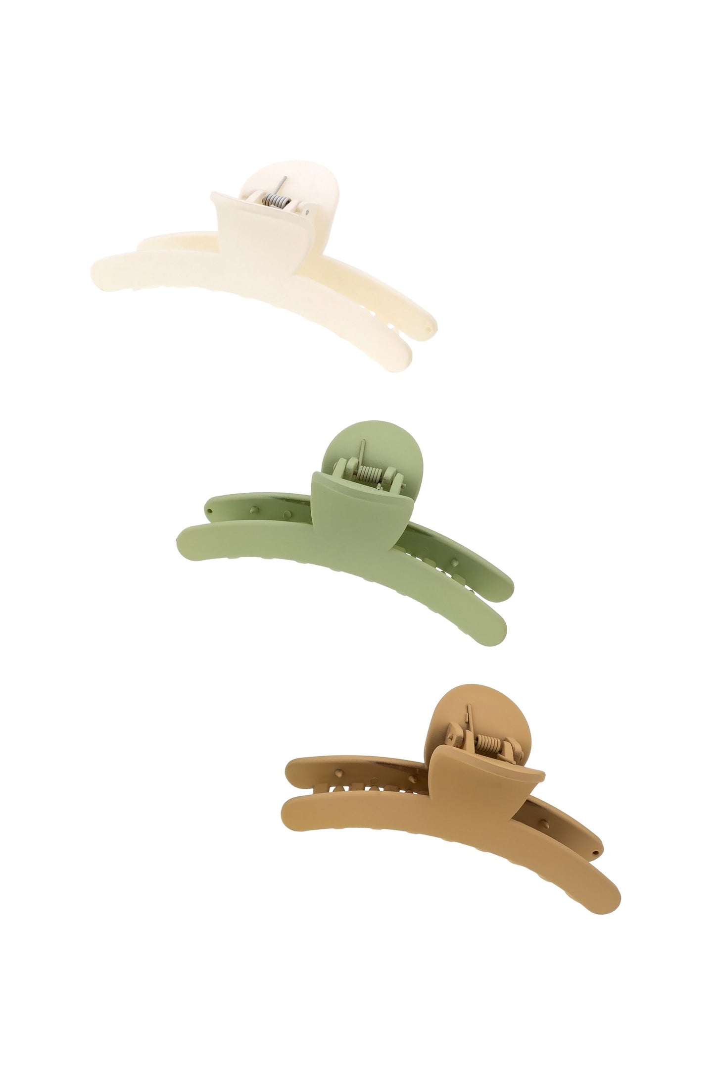 Au Naturale Hair Claw Set on white