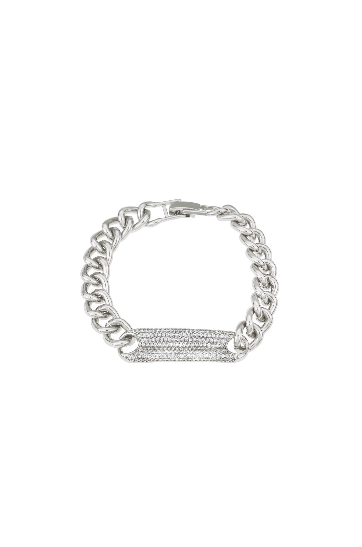 Bold & Righteous 18k Gold Plated Bracelet on white