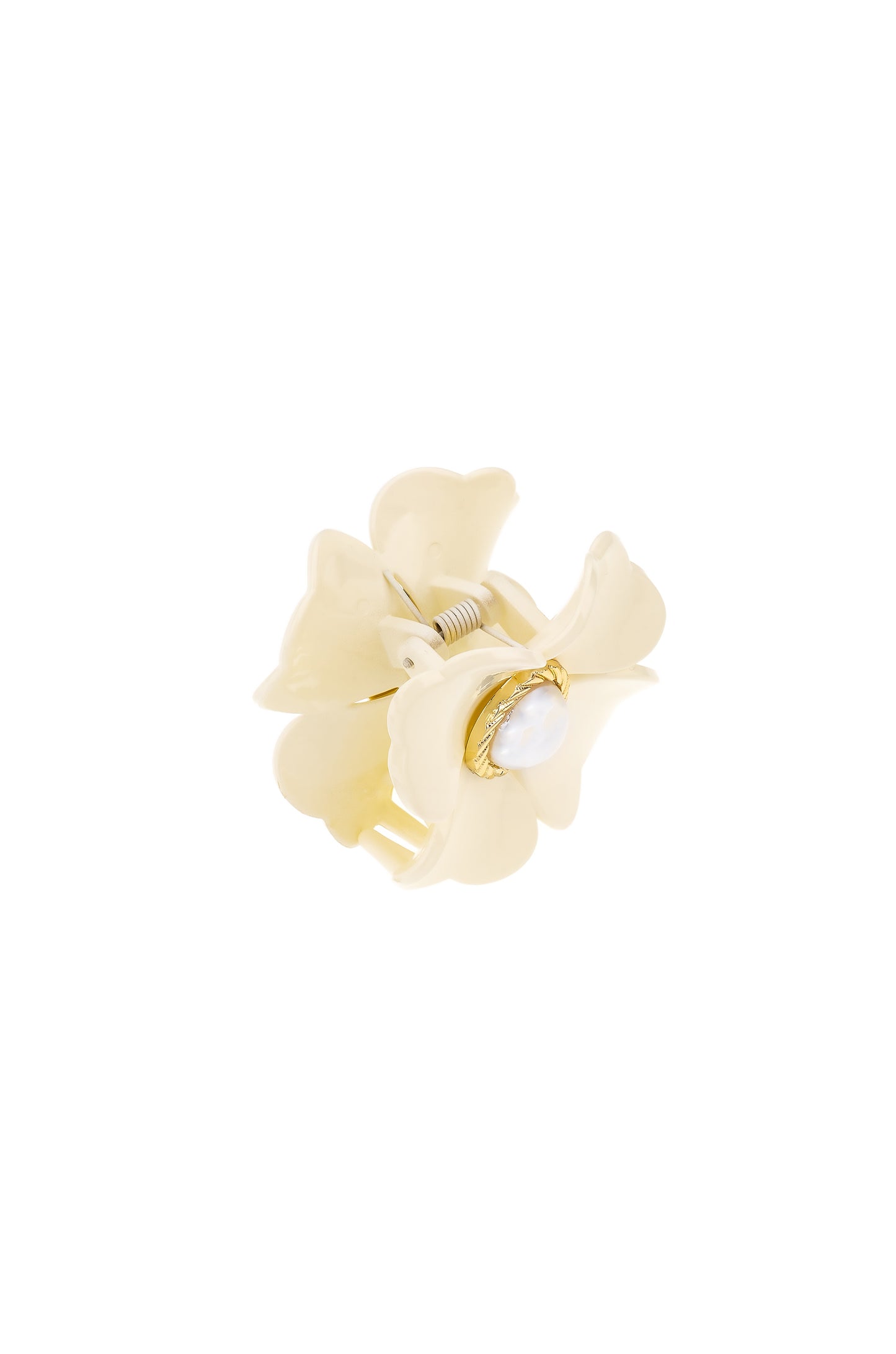 Daisy Claw Clip on white top view